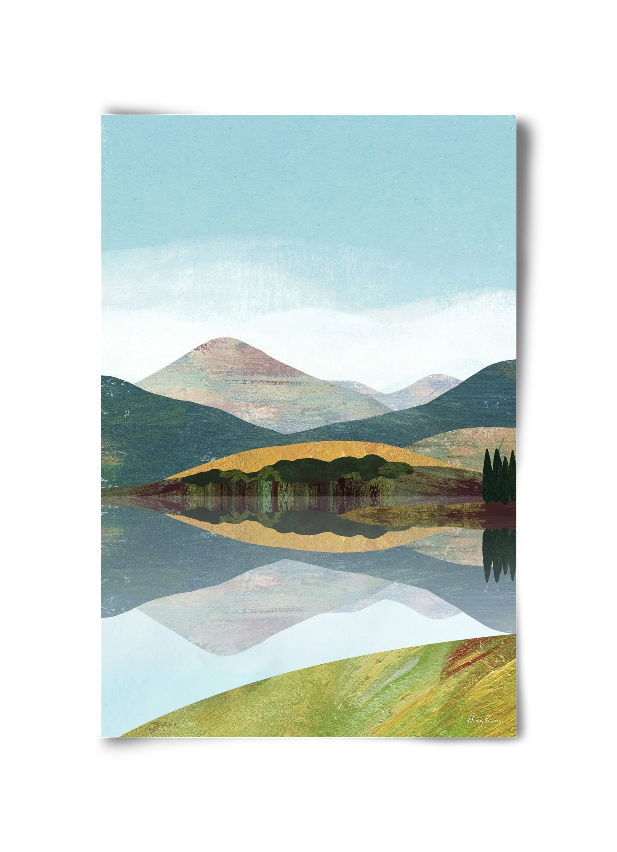 Mountain lake - artbridge