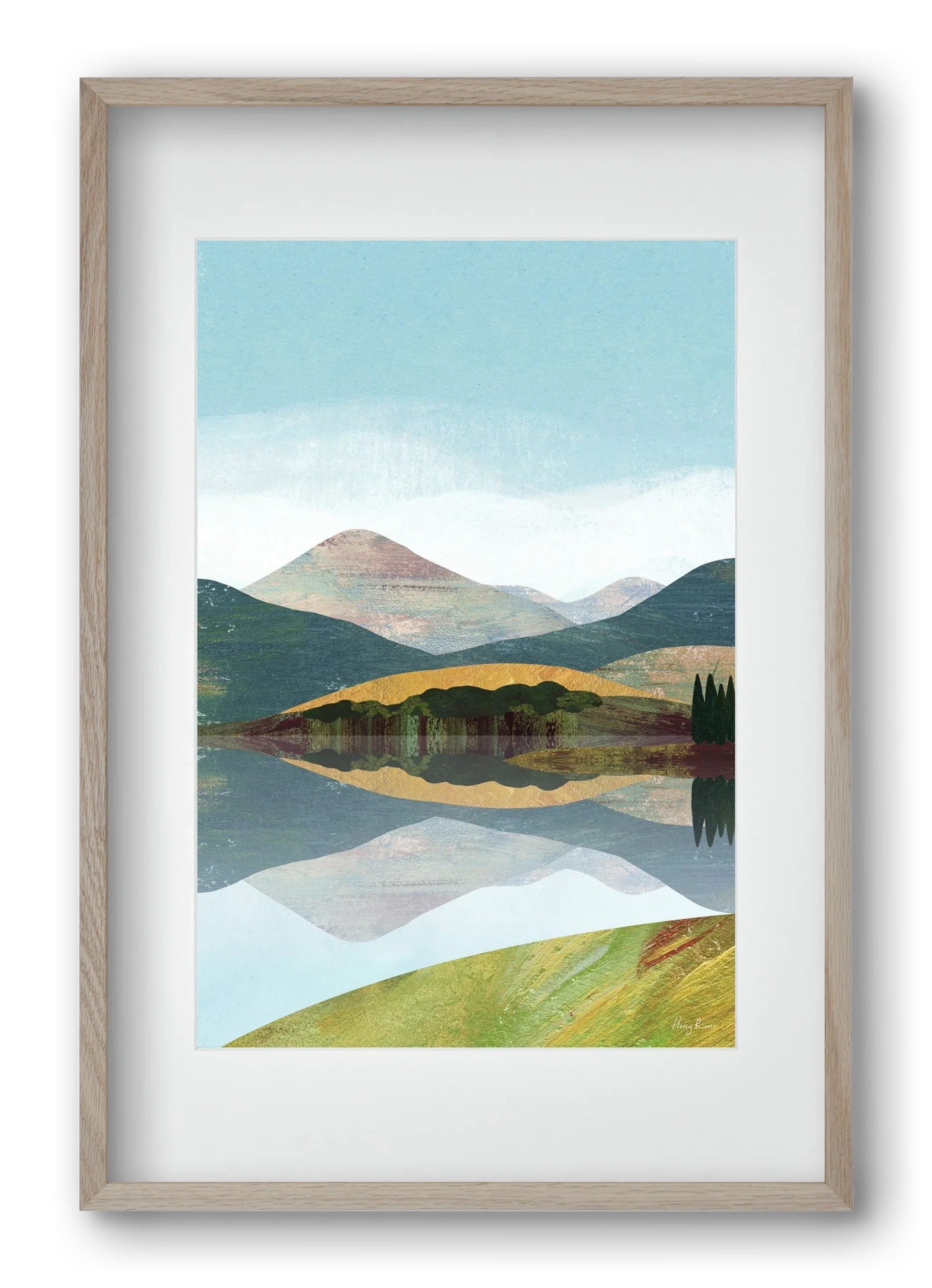Mountain lake - artbridge