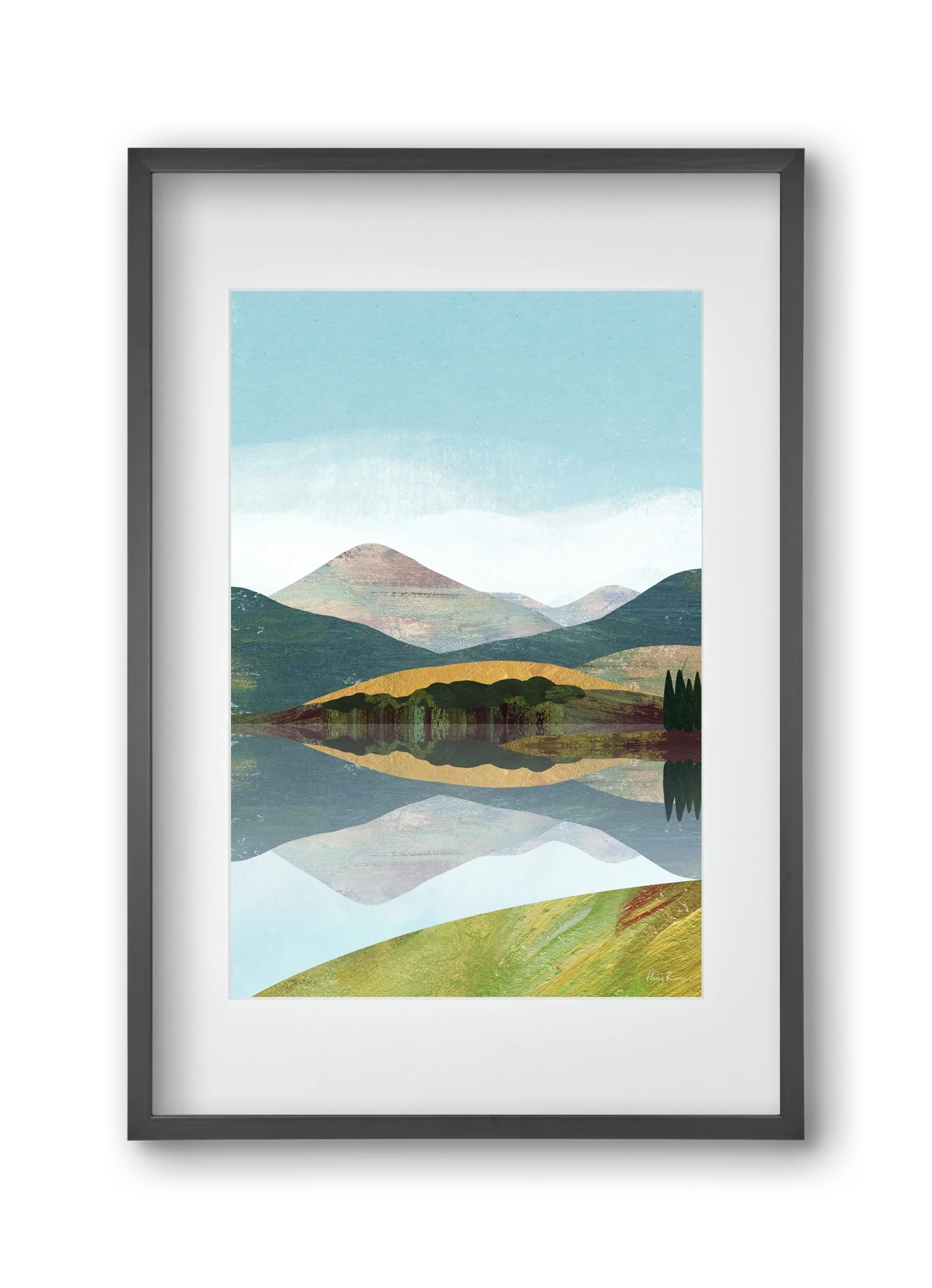 Mountain lake - artbridge