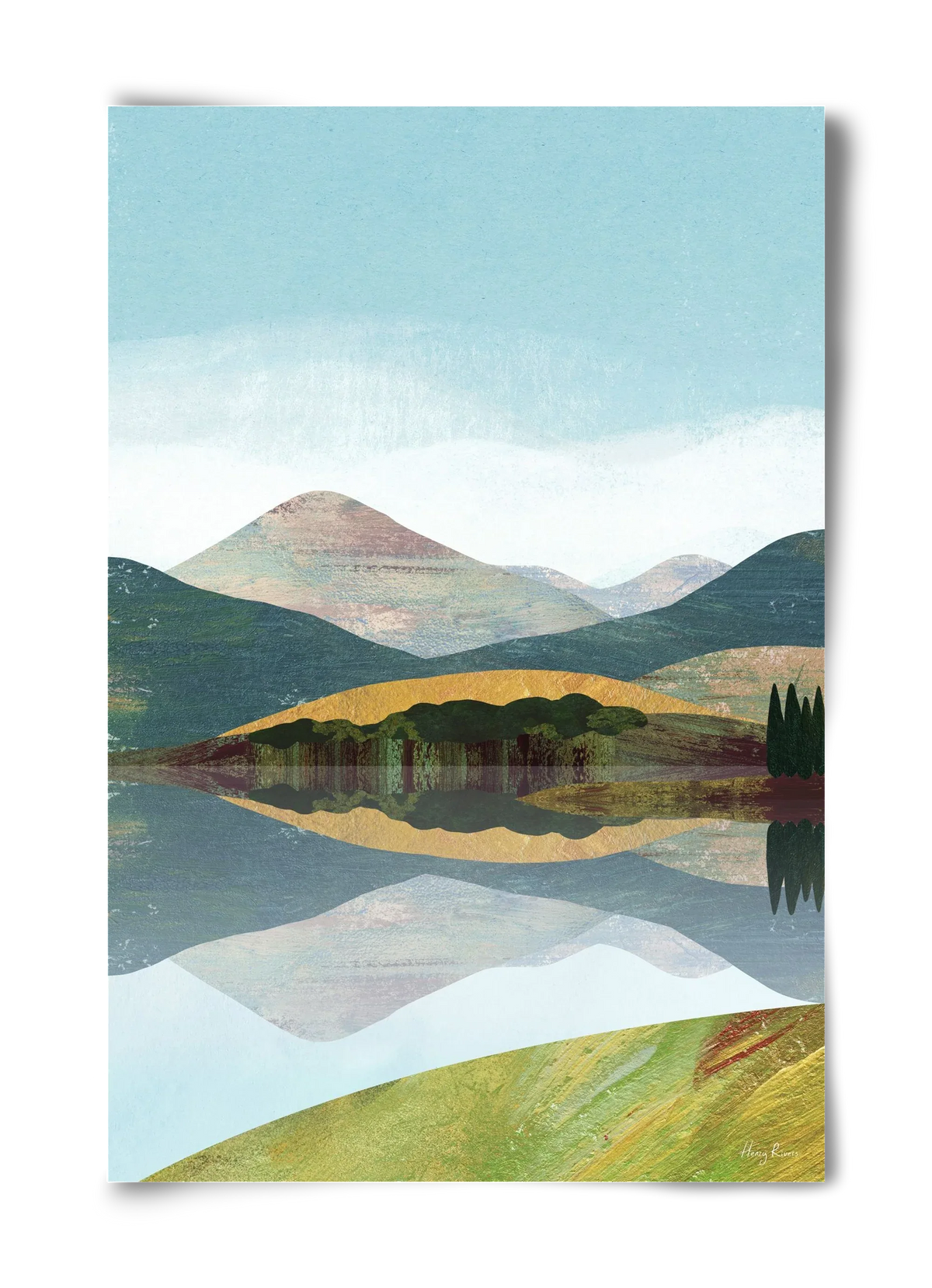 Mountain lake - artbridge