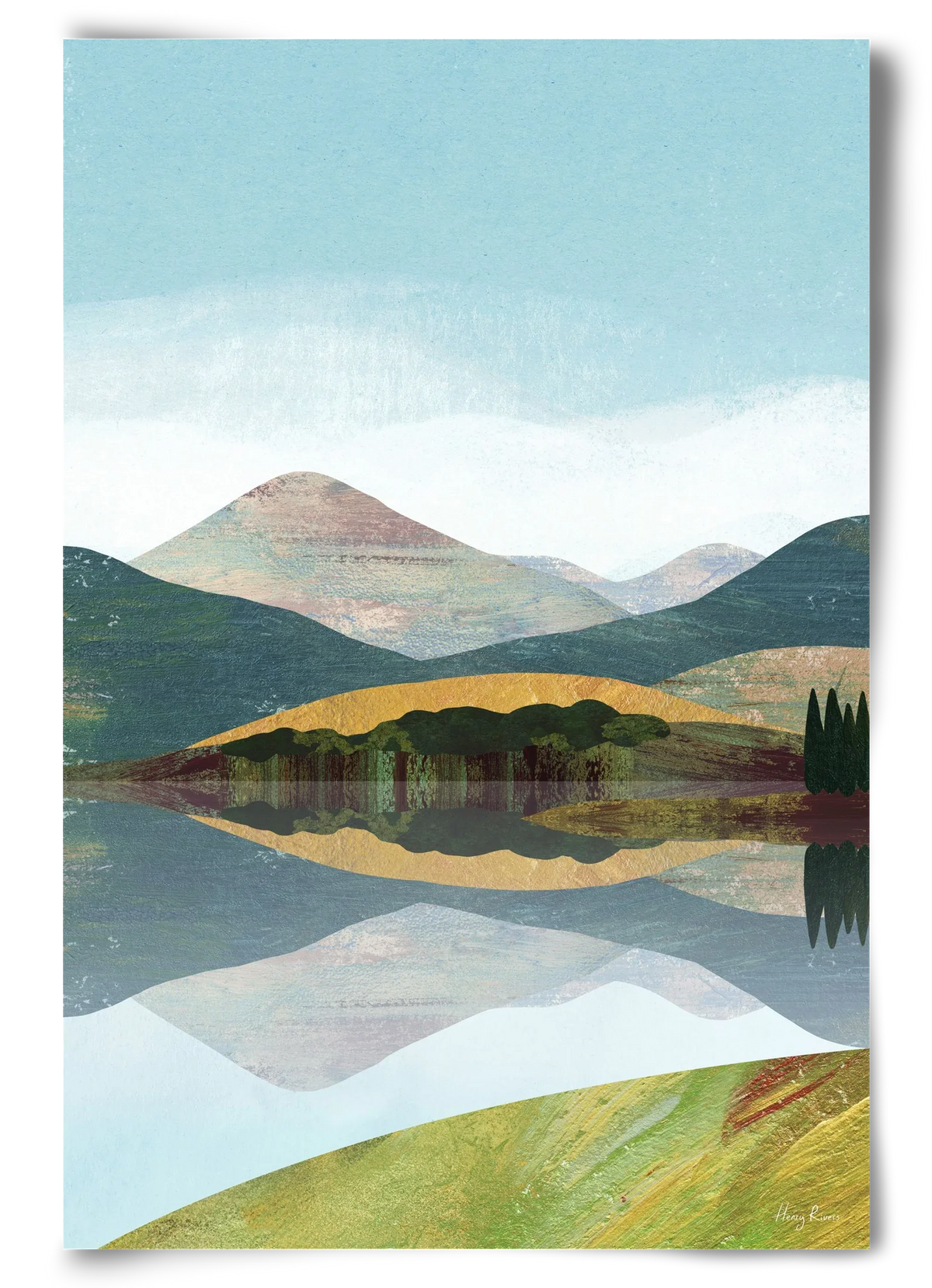 Mountain lake - artbridge