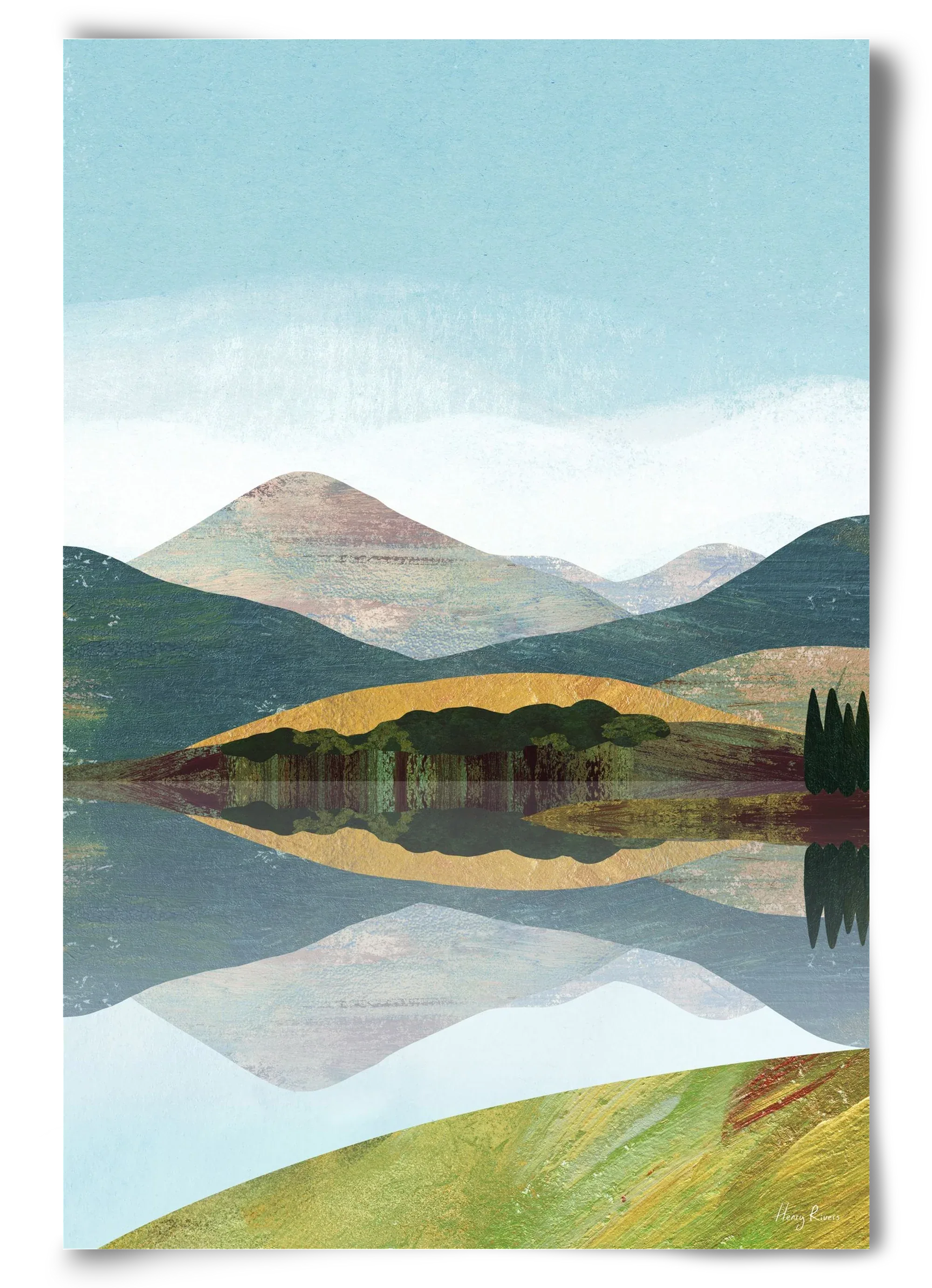 Mountain lake - artbridge