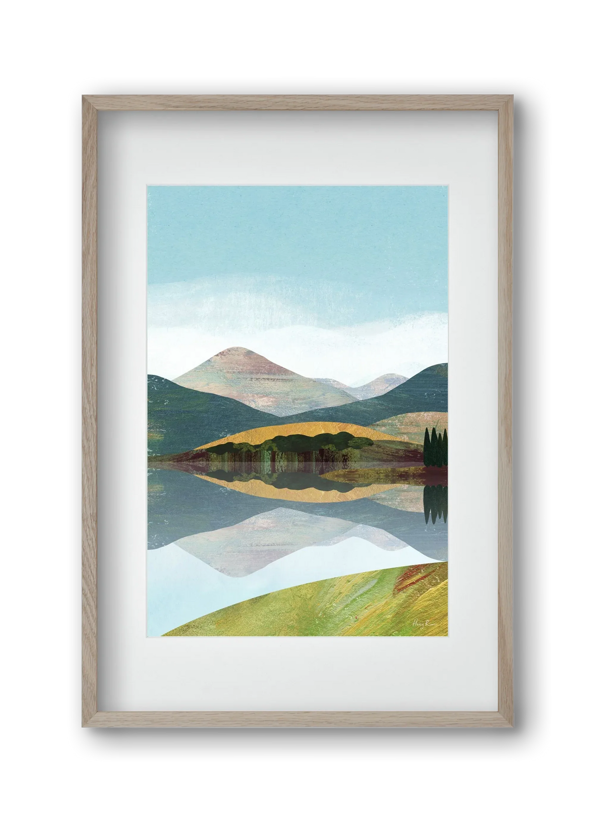 Mountain lake - artbridge