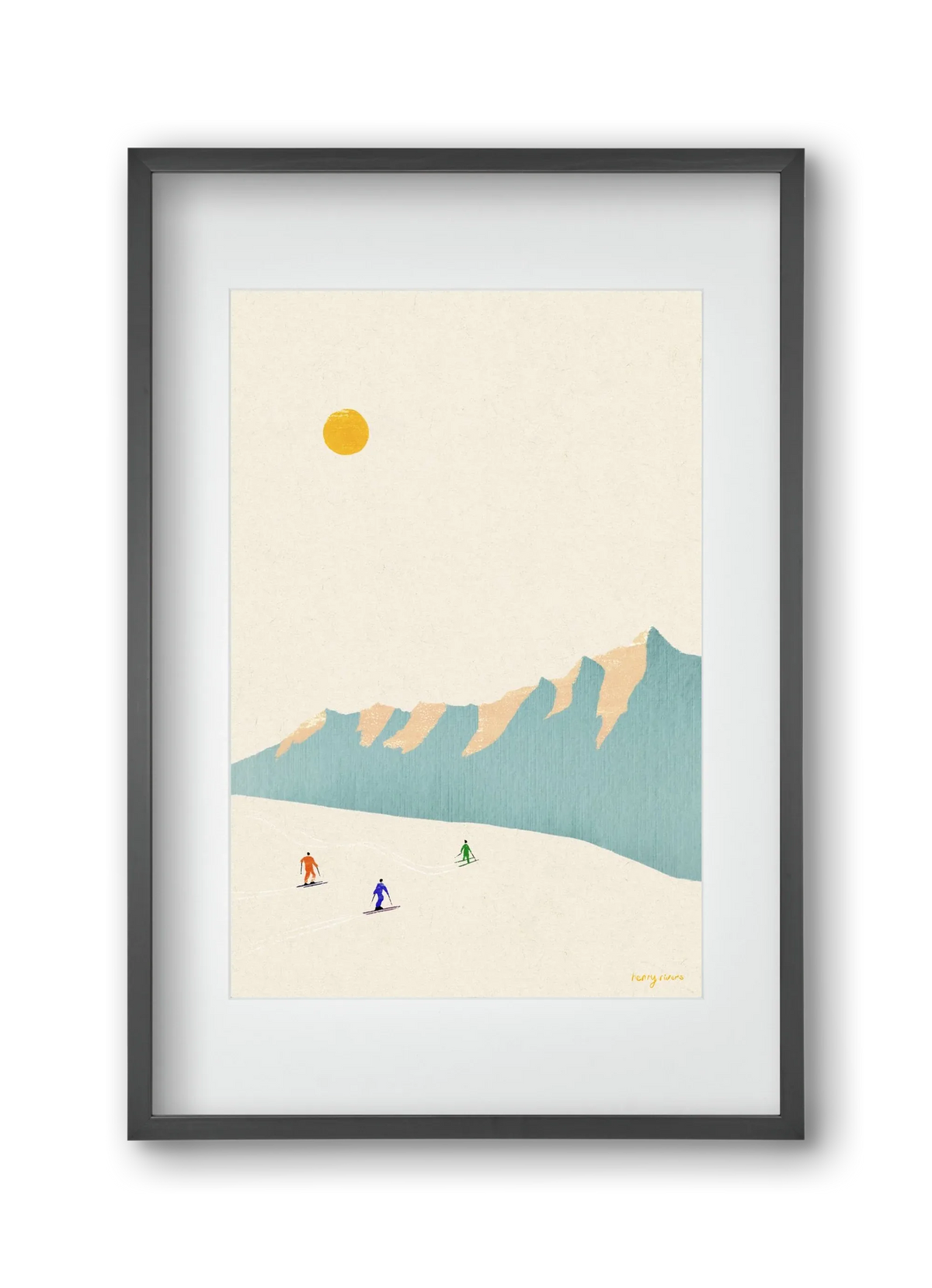 Happy skiers - artbridge