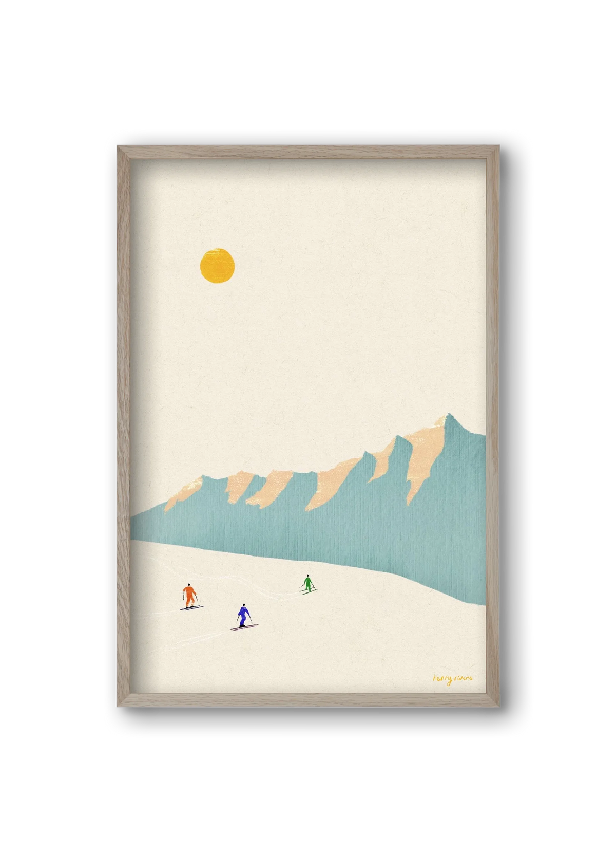 Happy skiers - artbridge