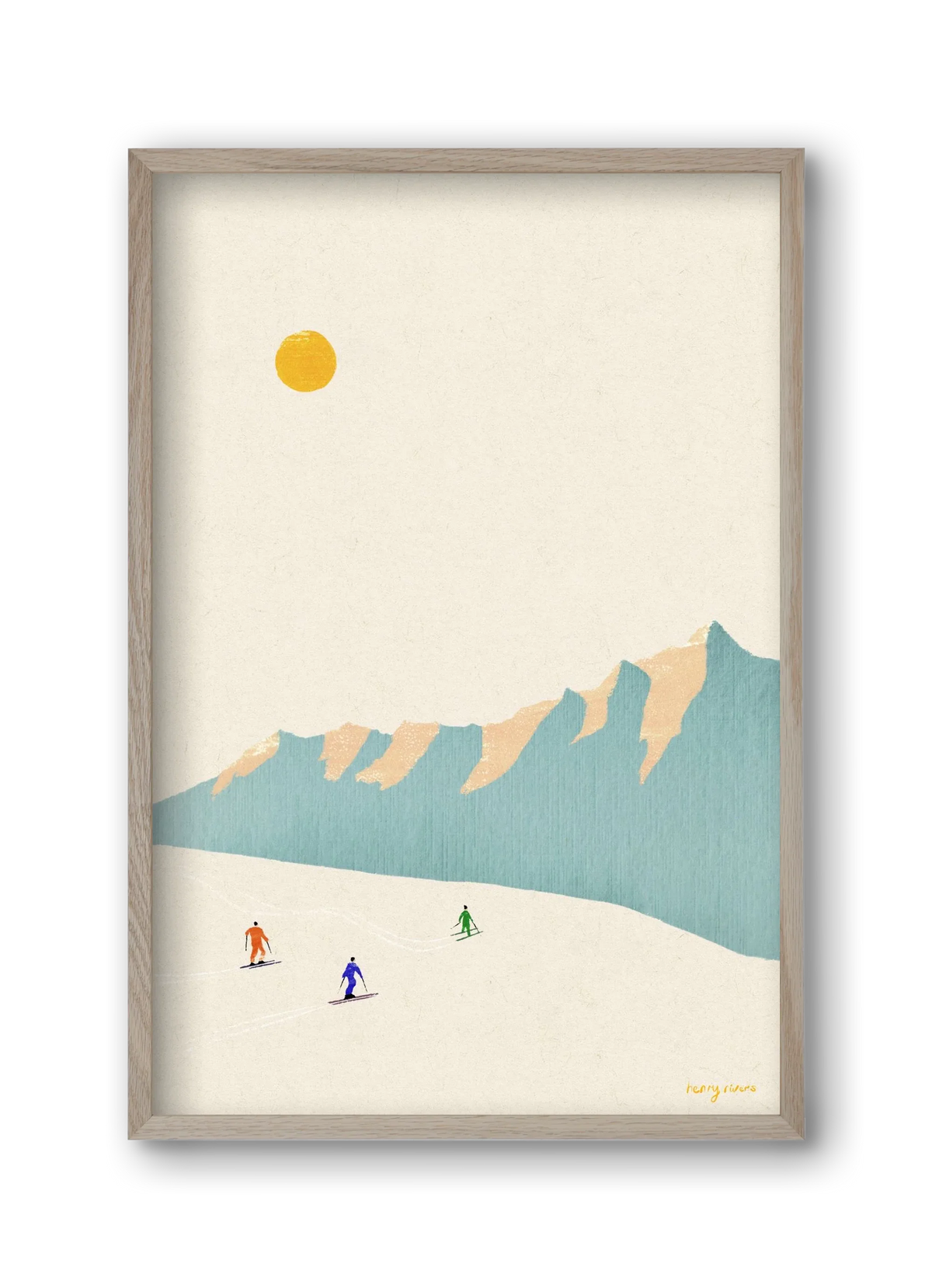 Happy skiers - artbridge