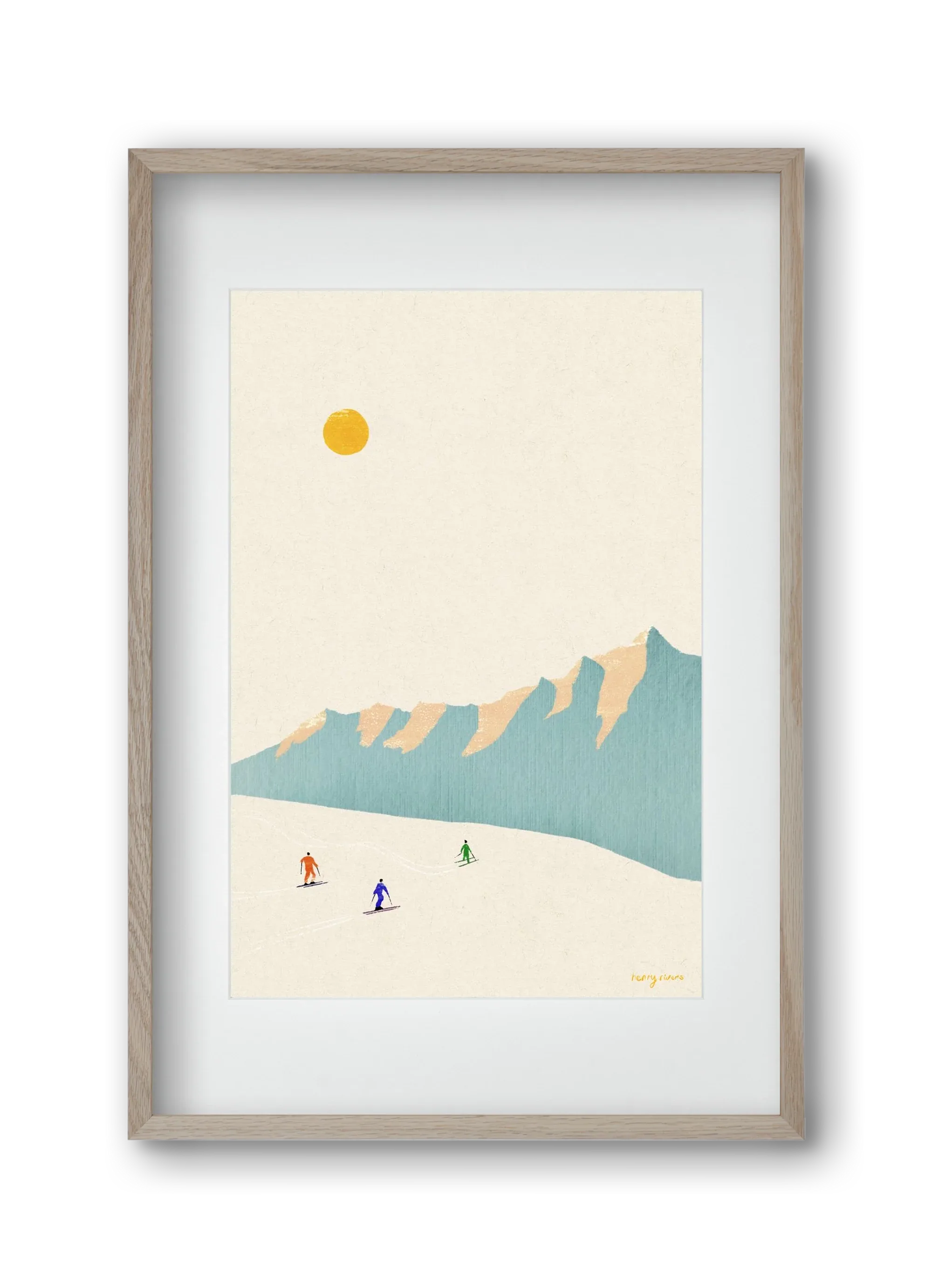 Happy skiers - artbridge