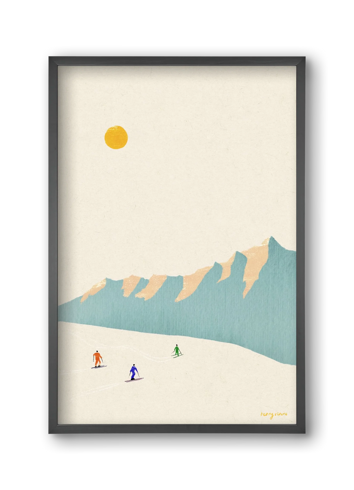 Happy skiers - artbridge