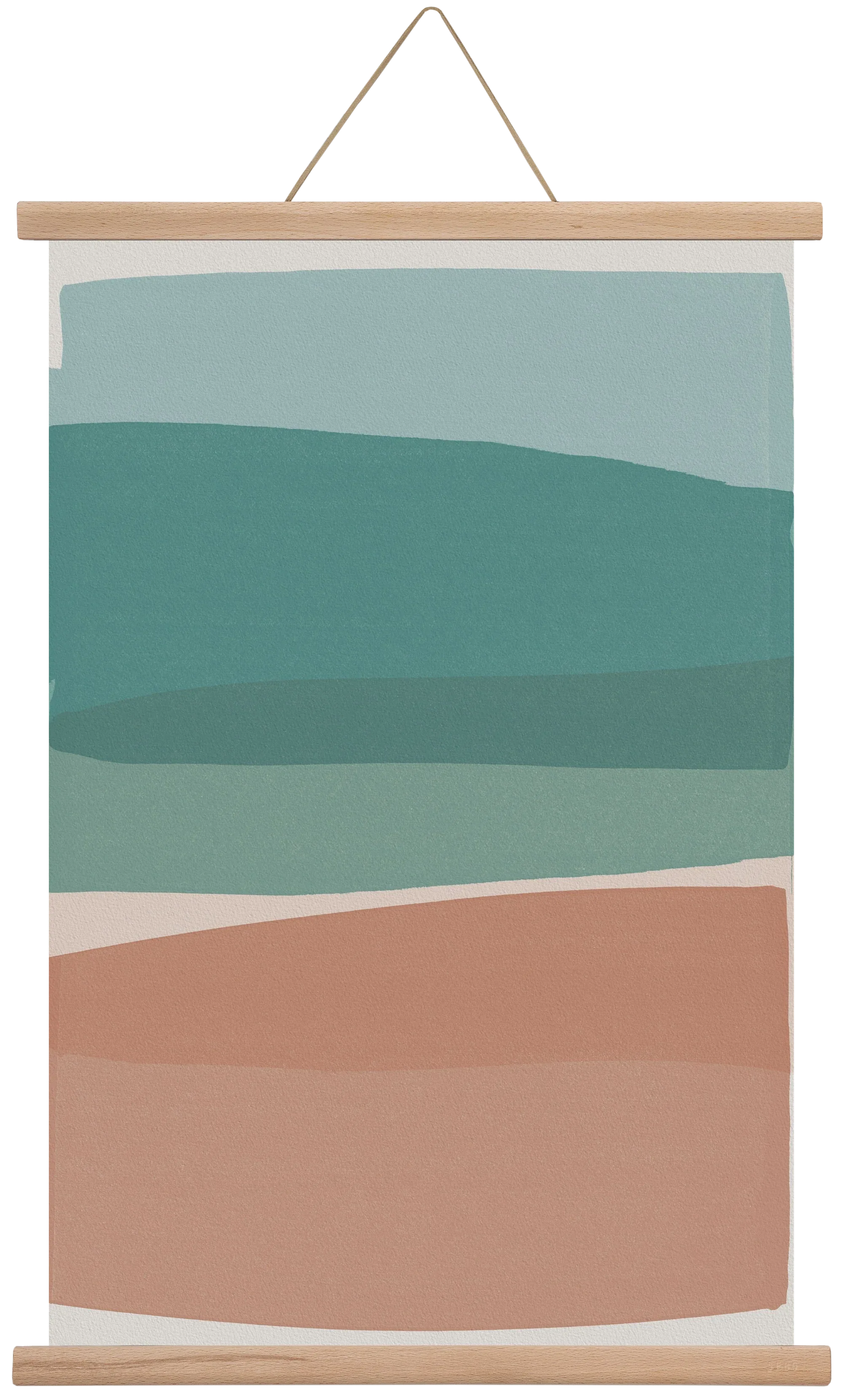 Modern Turquoise and Pink - artbridge