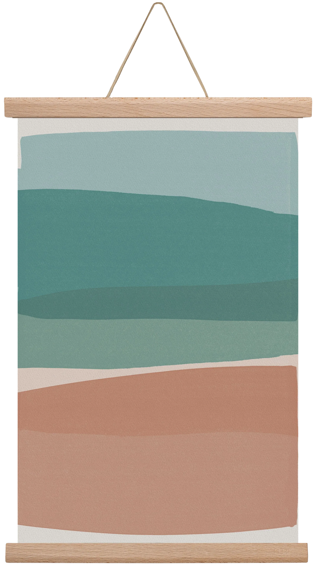 Modern Turquoise and Pink - artbridge