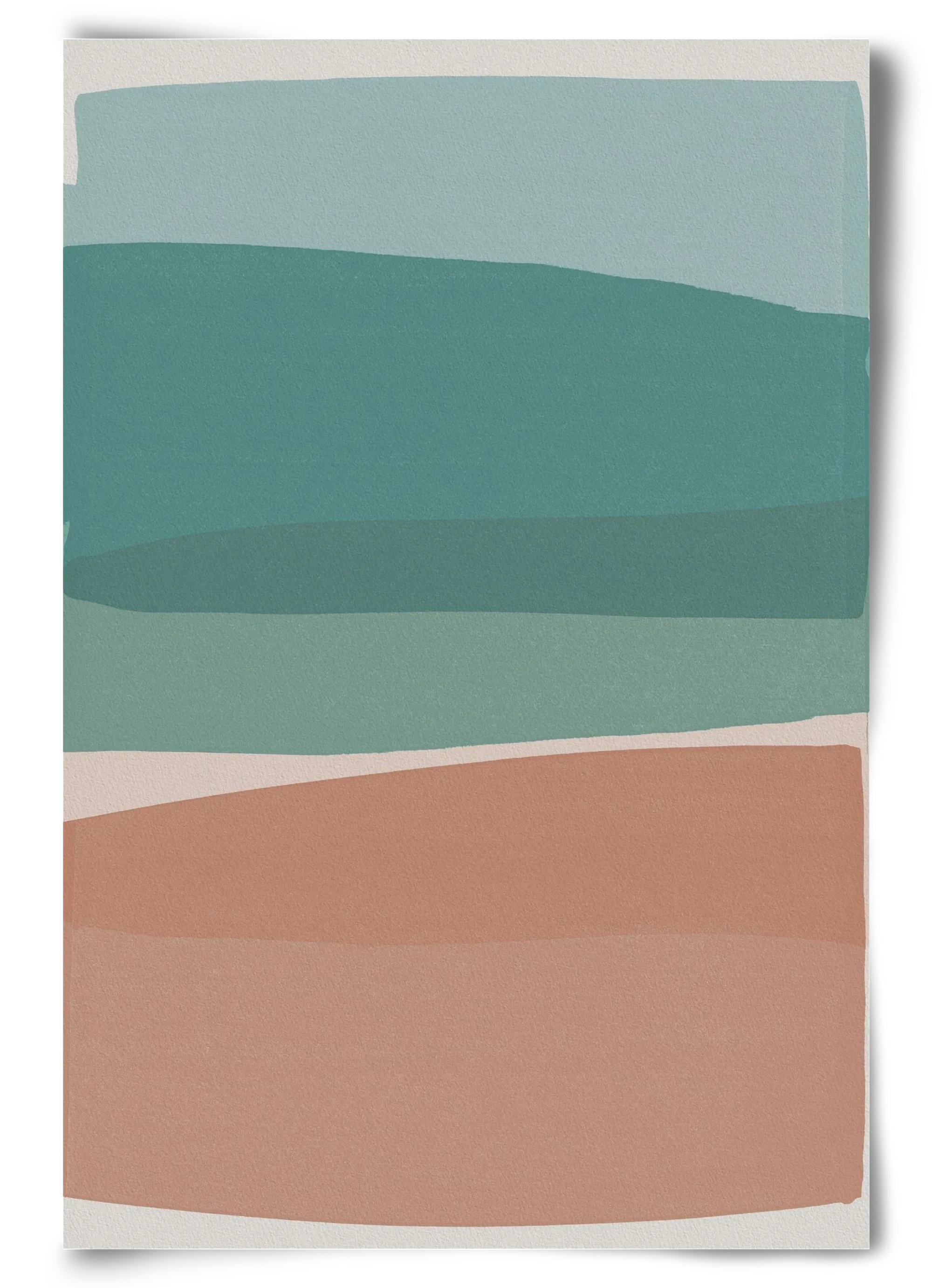 Modern Turquoise and Pink - artbridge