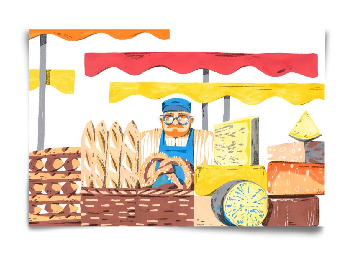 Cheese market - artbridge