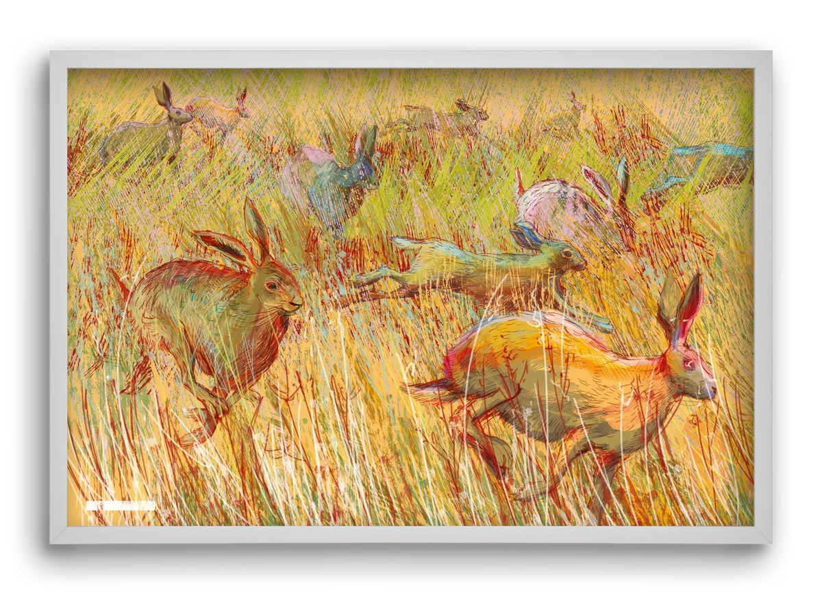 Running of hares - artbridge