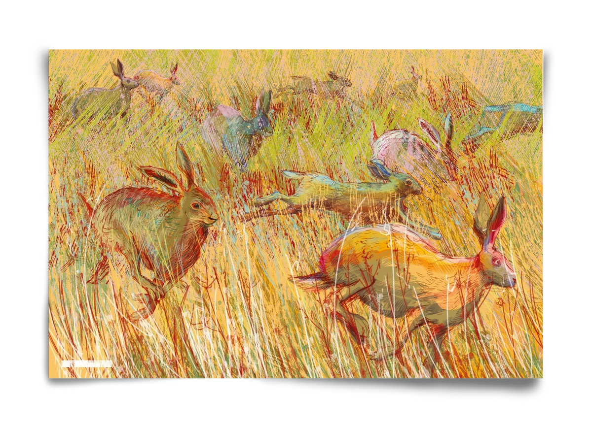 Running of hares - artbridge