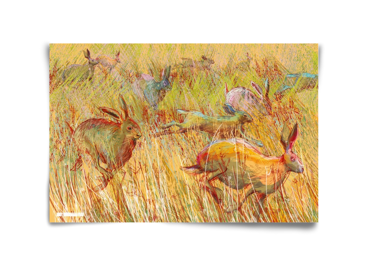 Running of hares - artbridge