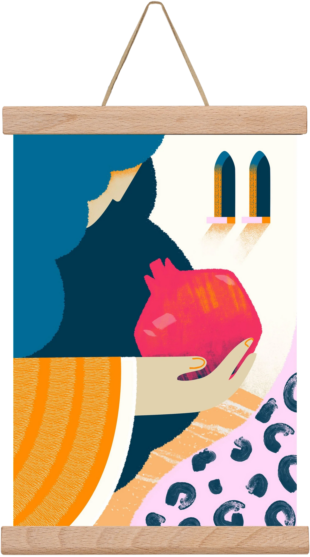 Lady with pomegranate - artbridge