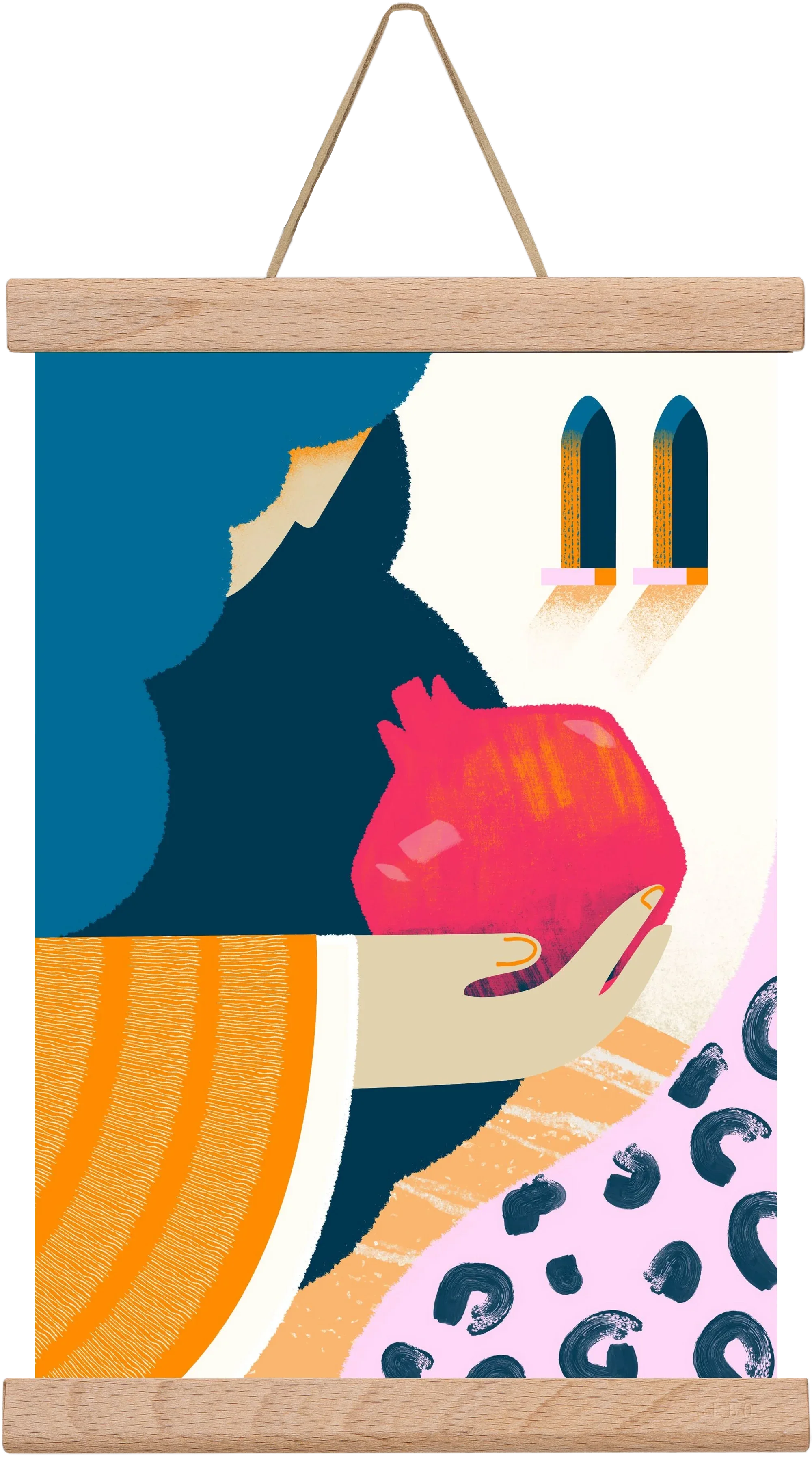 Lady with pomegranate - artbridge