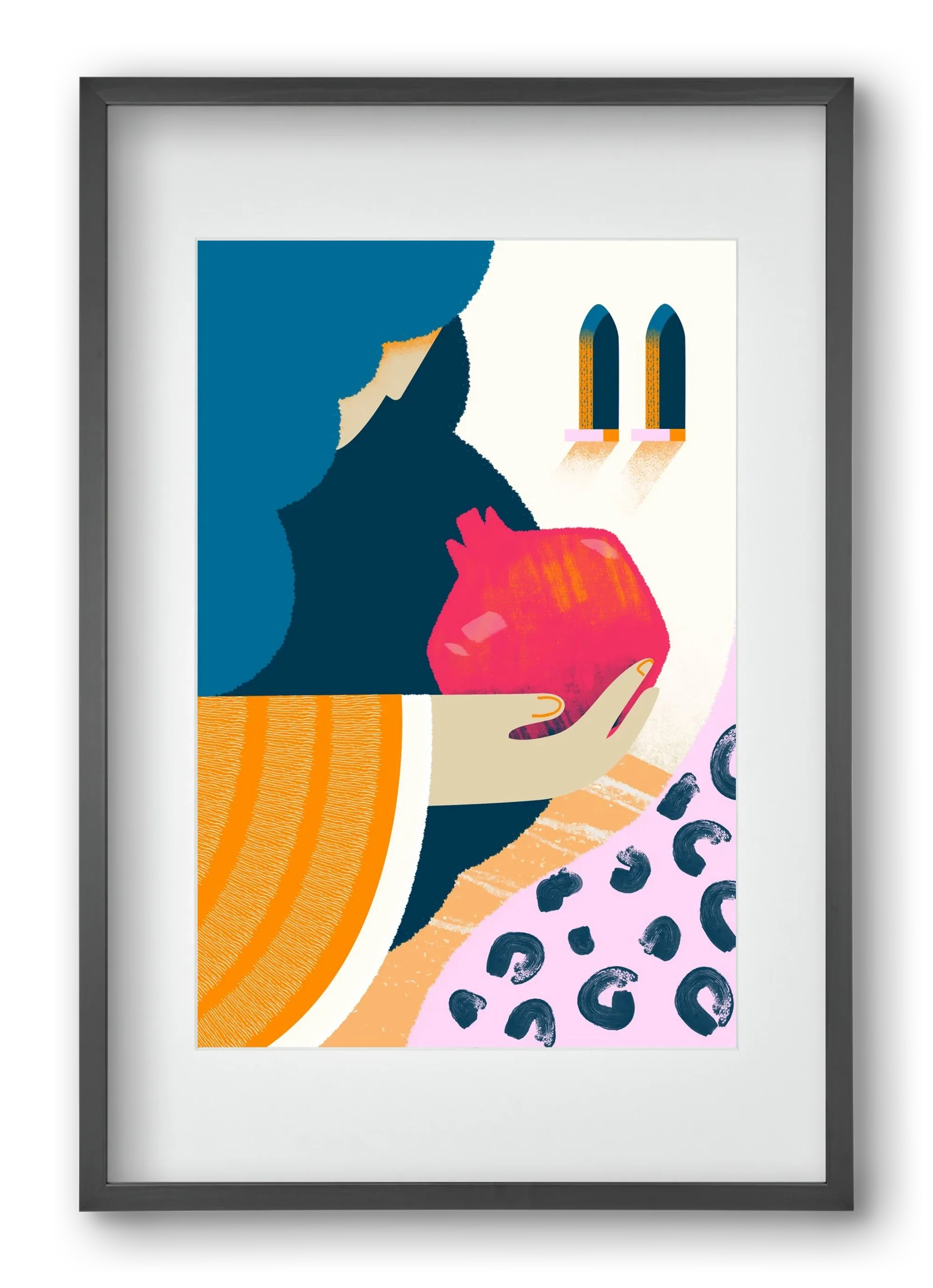 Lady with pomegranate - artbridge