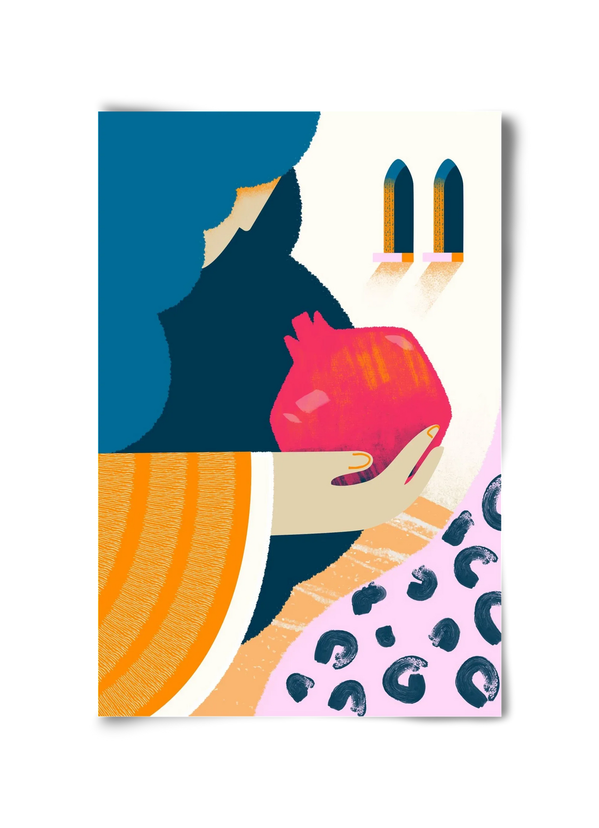 Lady with pomegranate - artbridge