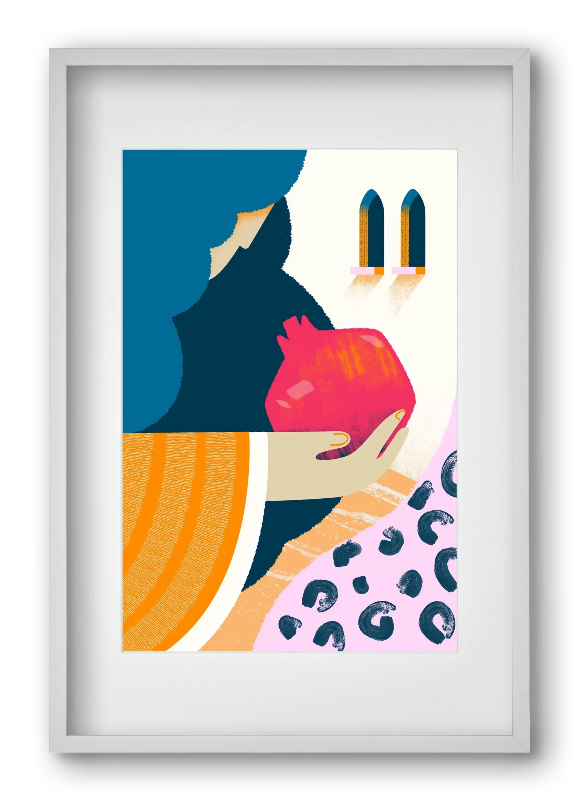 Lady with pomegranate - artbridge