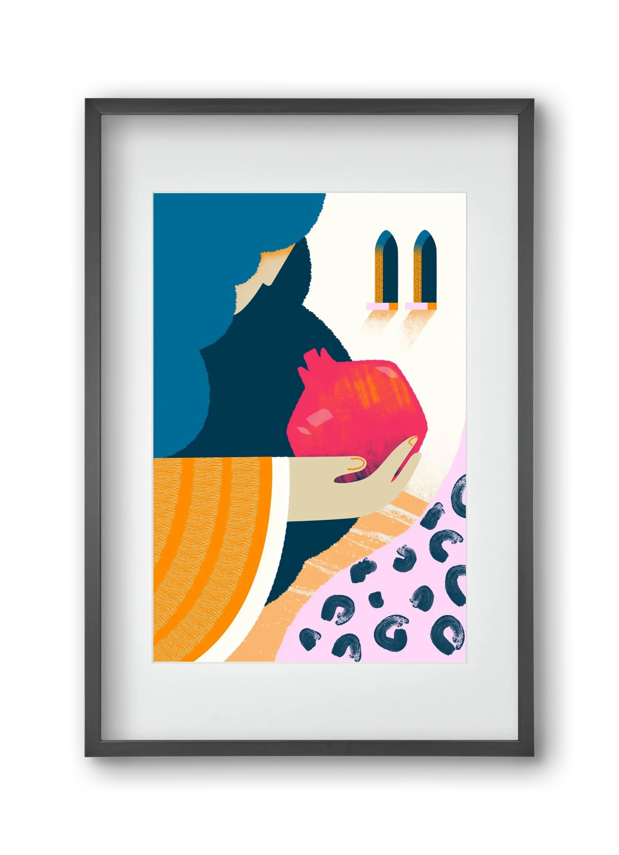 Lady with pomegranate - artbridge