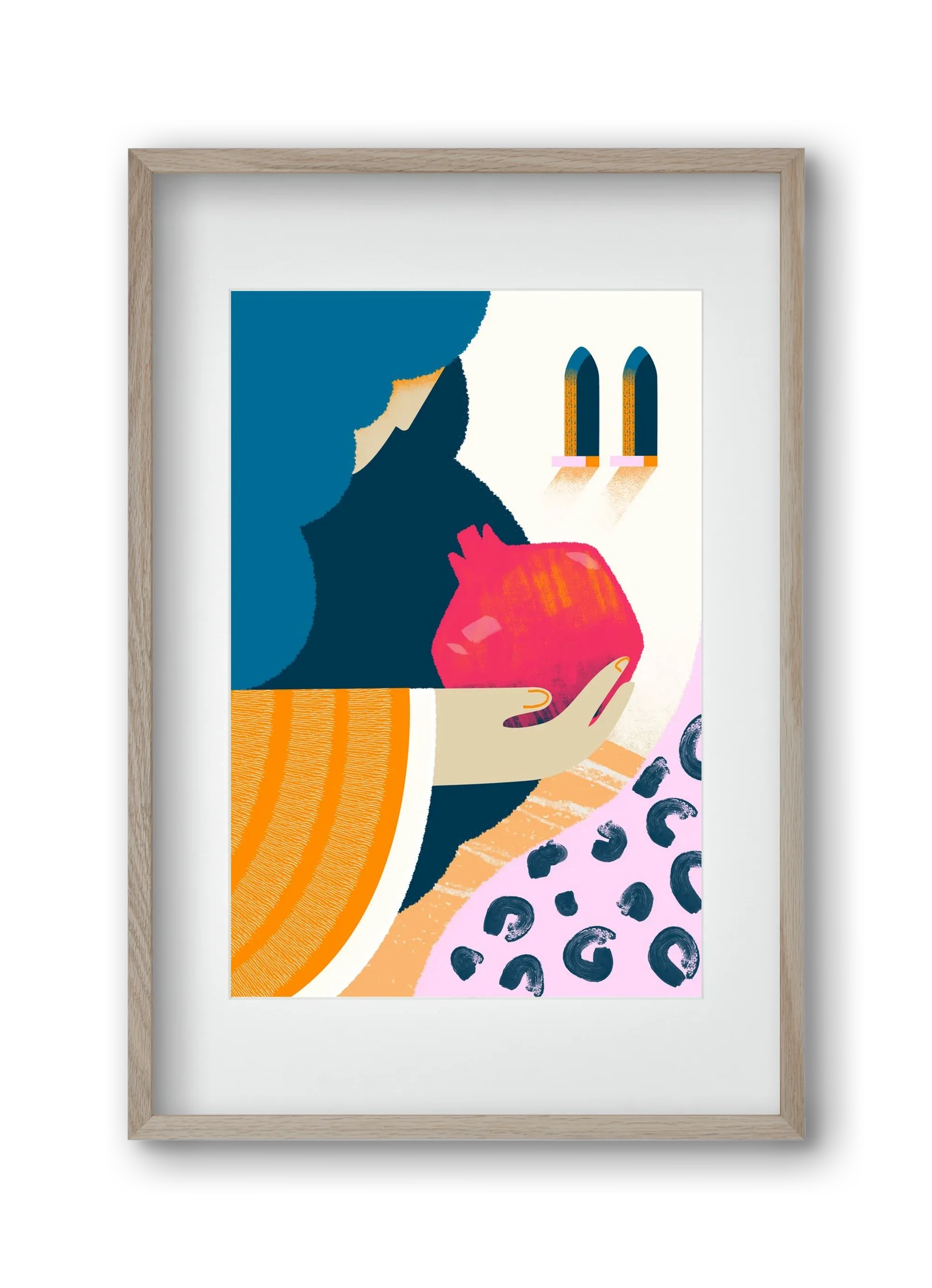 Lady with pomegranate - artbridge