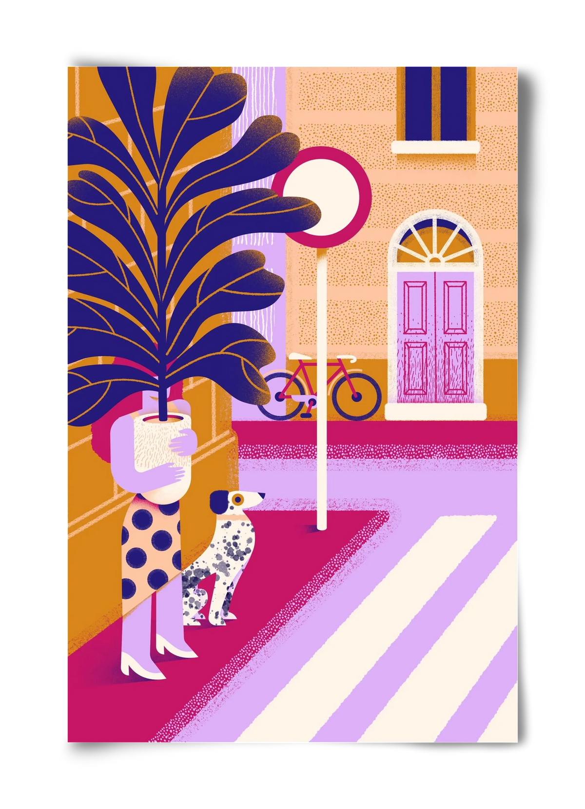 Plantmom and a dalmatian - artbridge