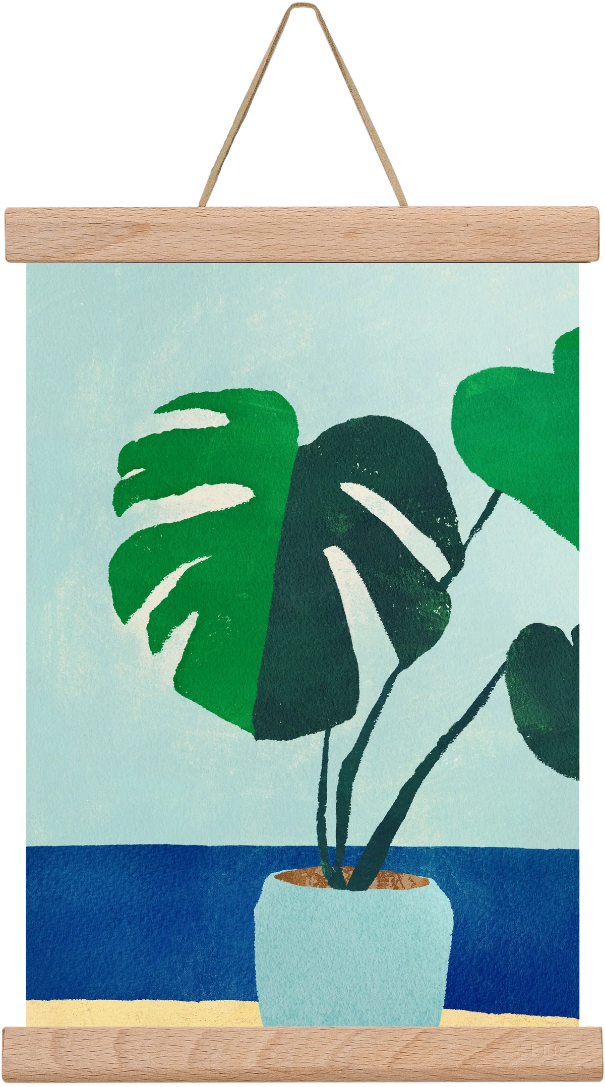 Monstera blues - artbridge