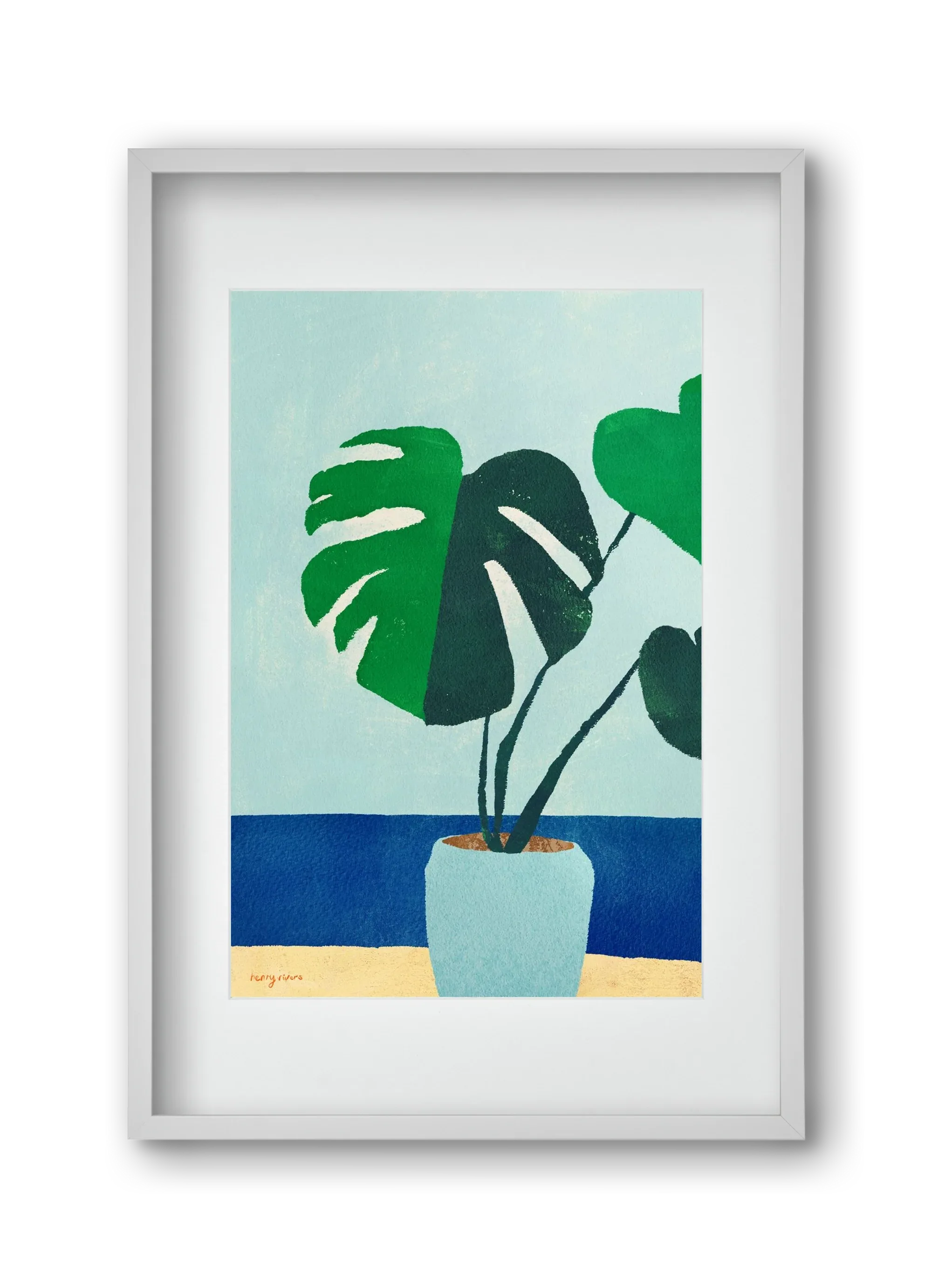 Monstera blues - artbridge