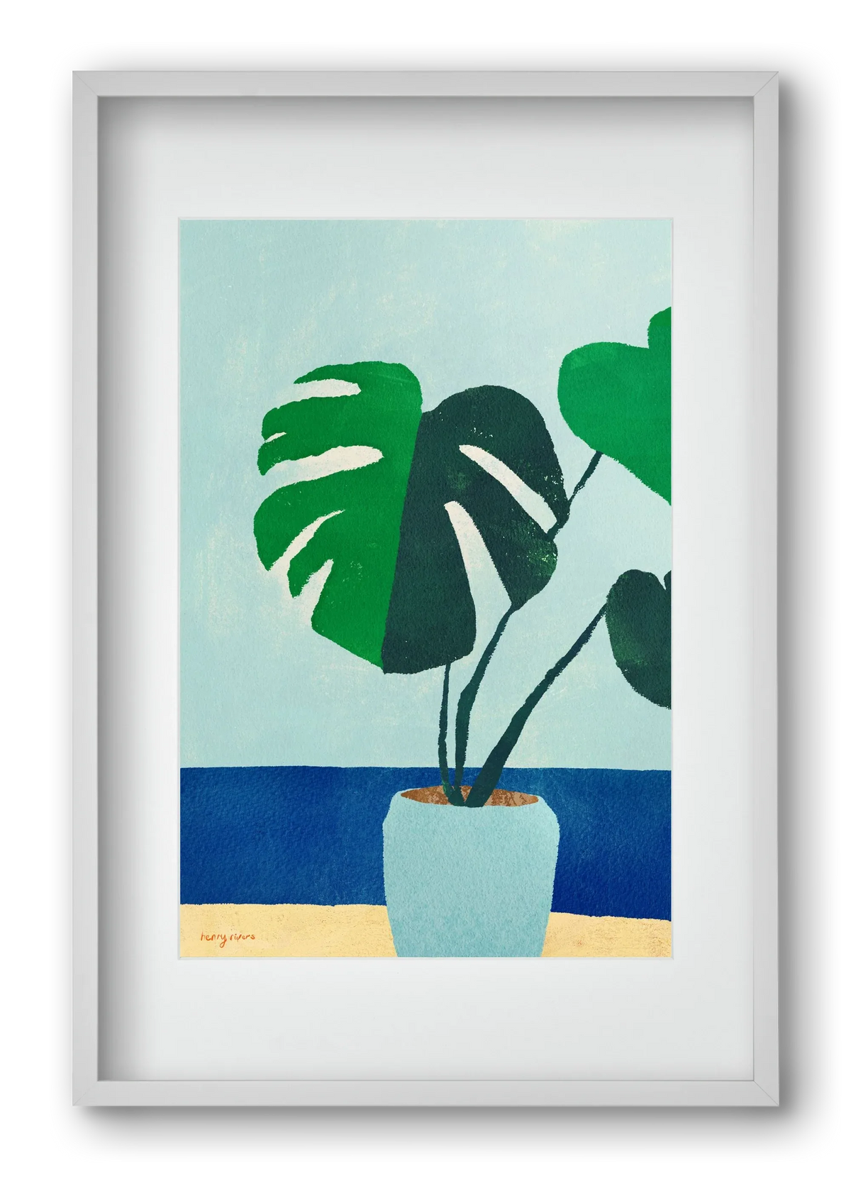 Monstera blues - artbridge