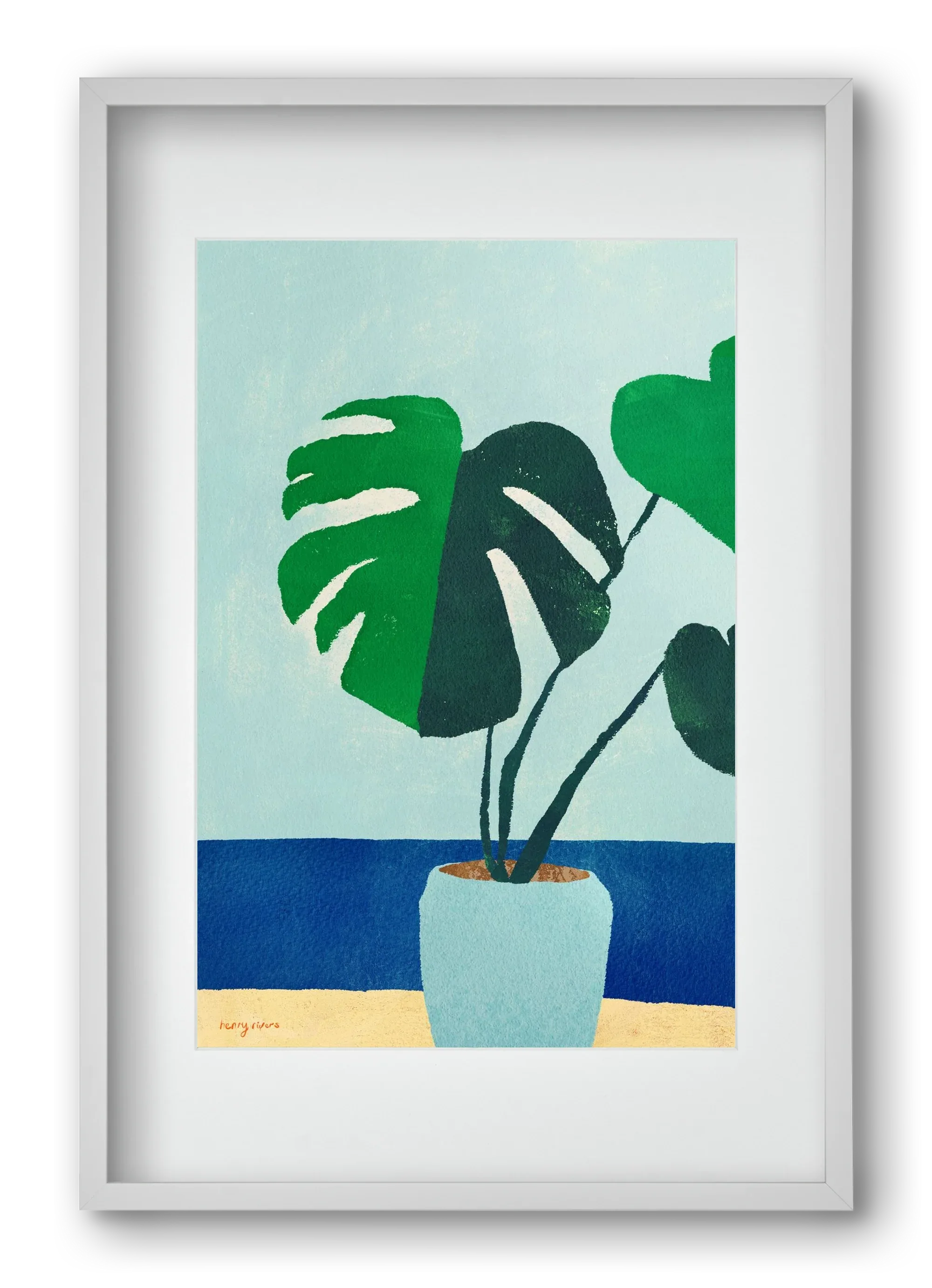 Monstera blues - artbridge