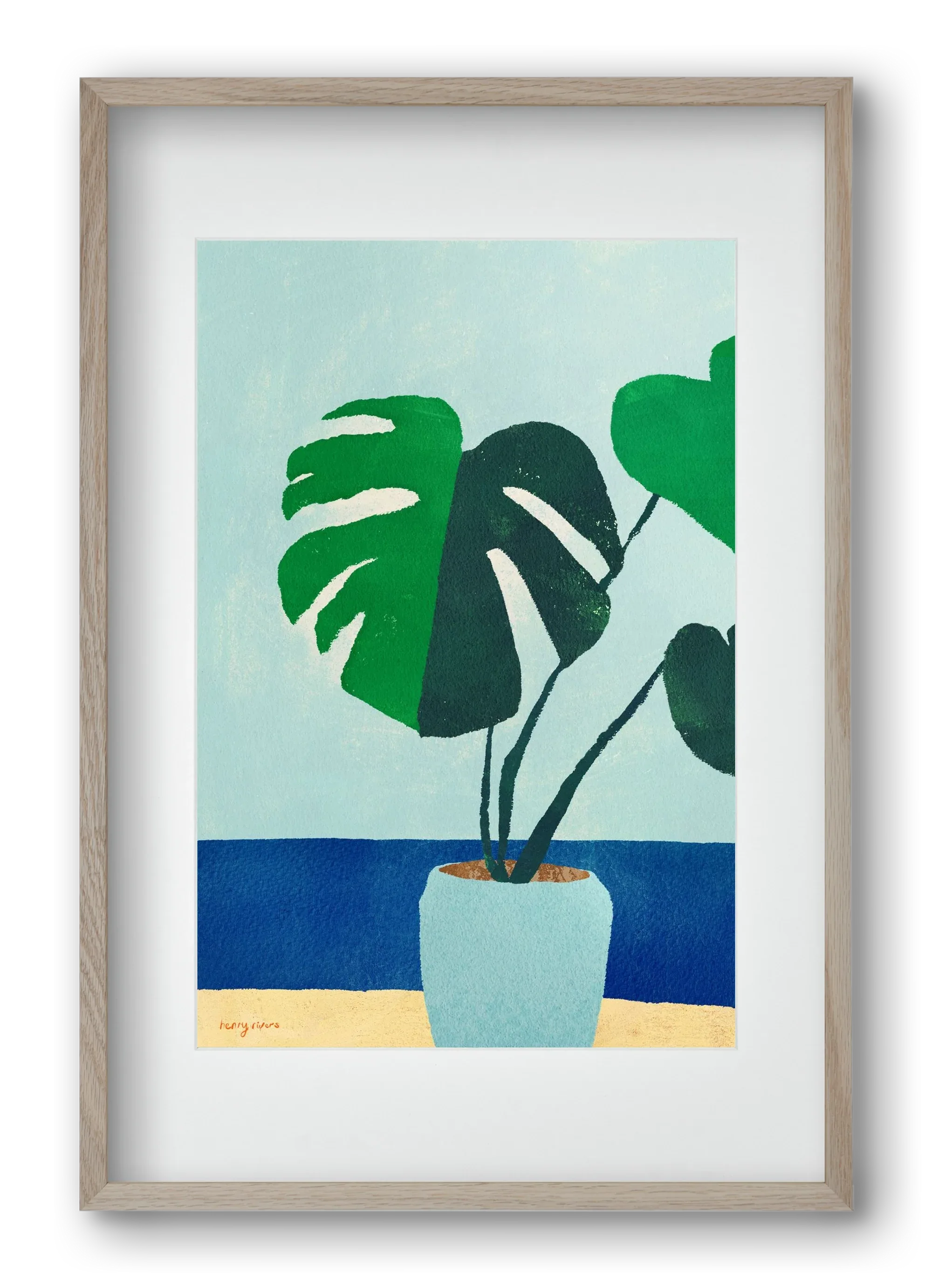 Monstera blues - artbridge