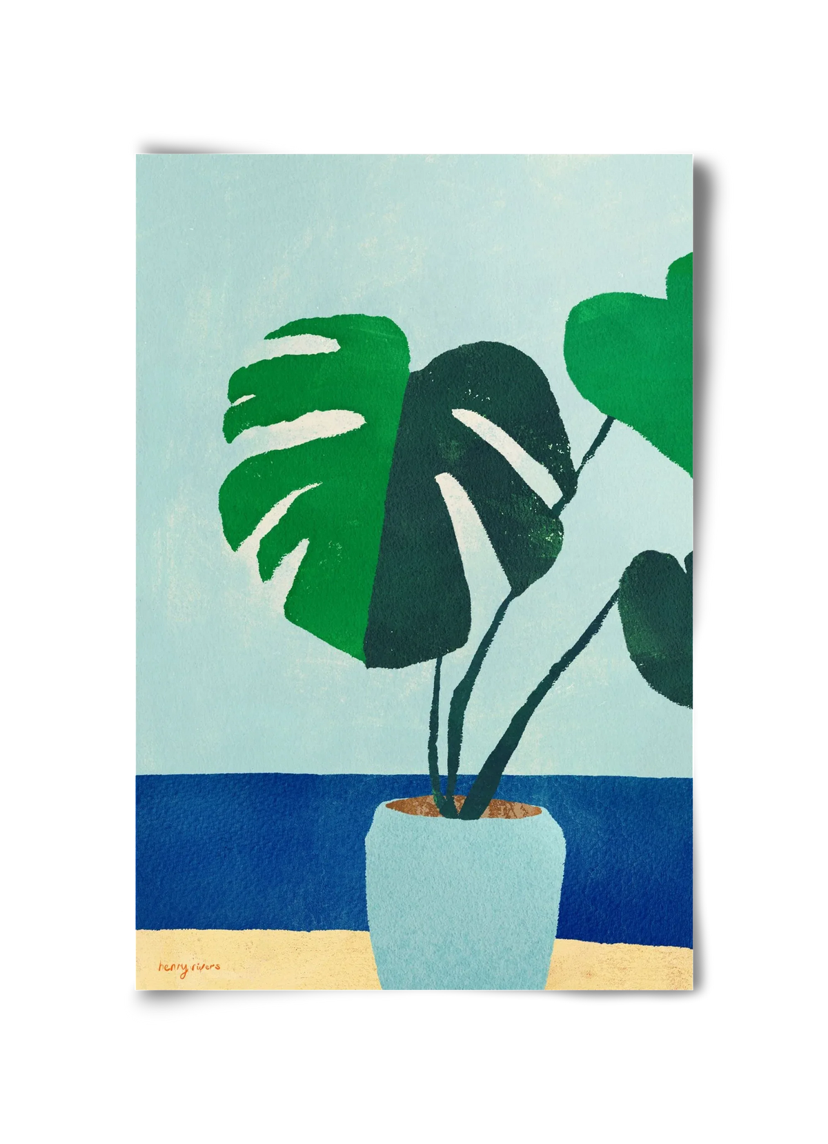Monstera blues - artbridge