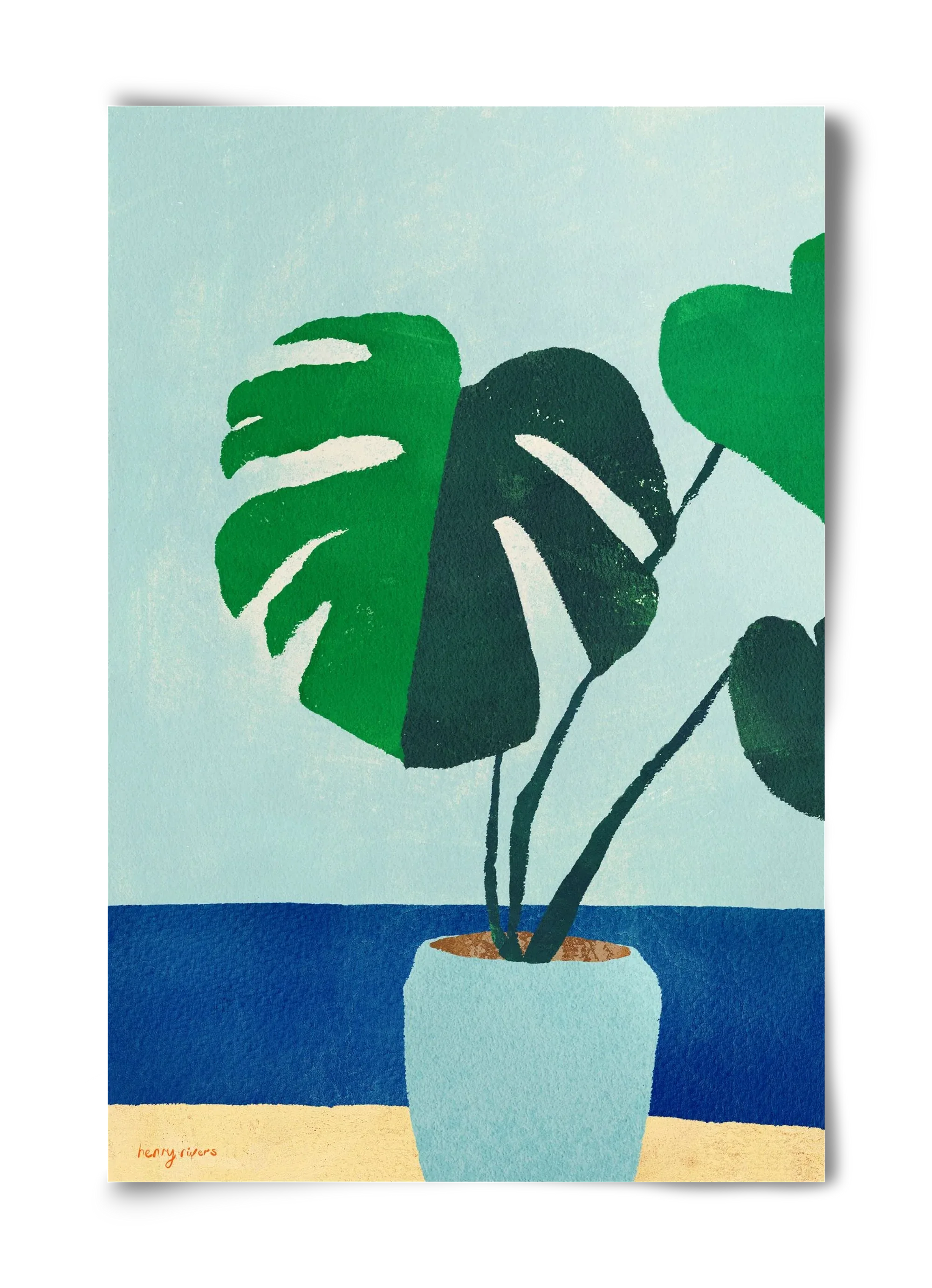 Monstera blues - artbridge