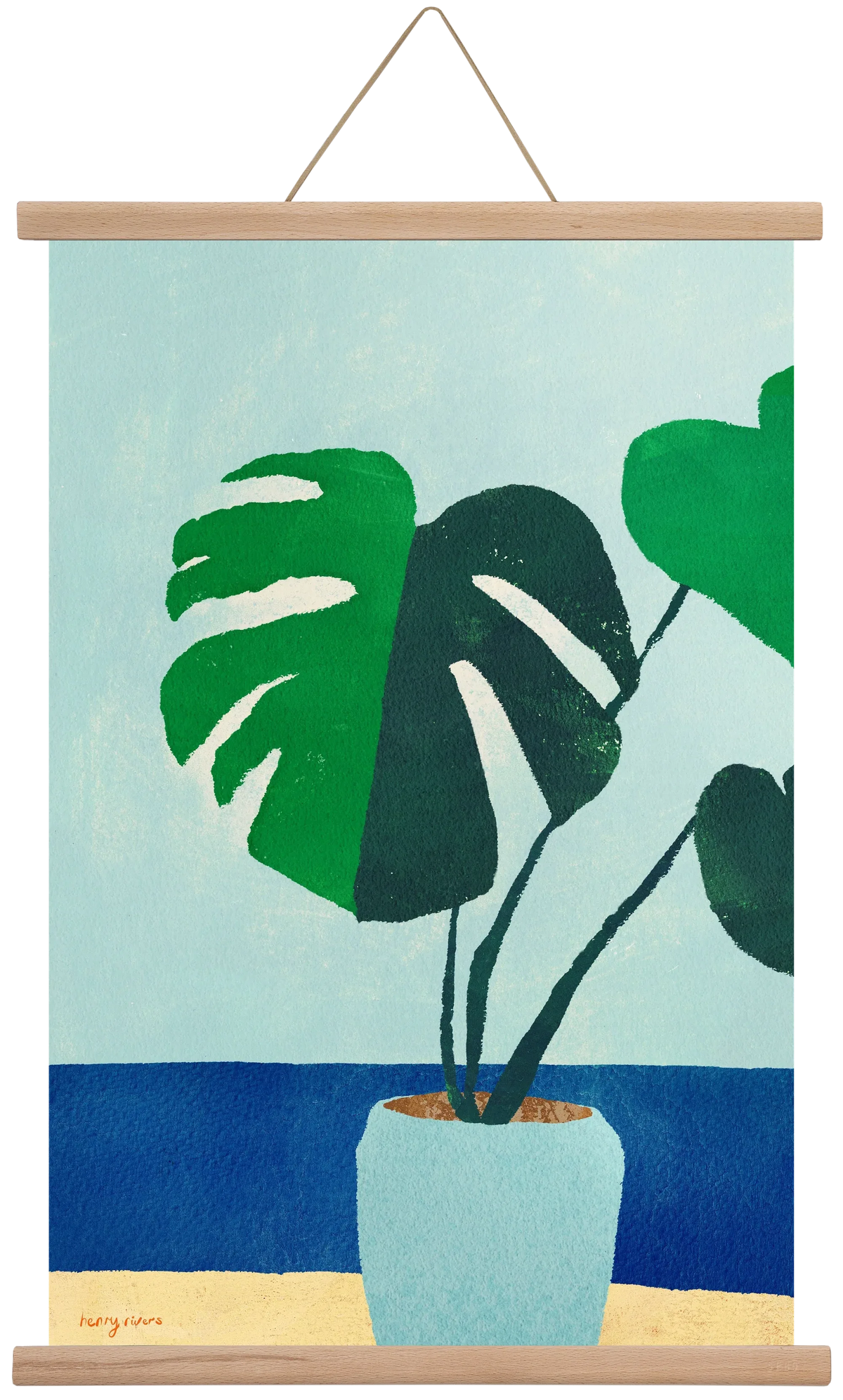 Monstera blues - artbridge