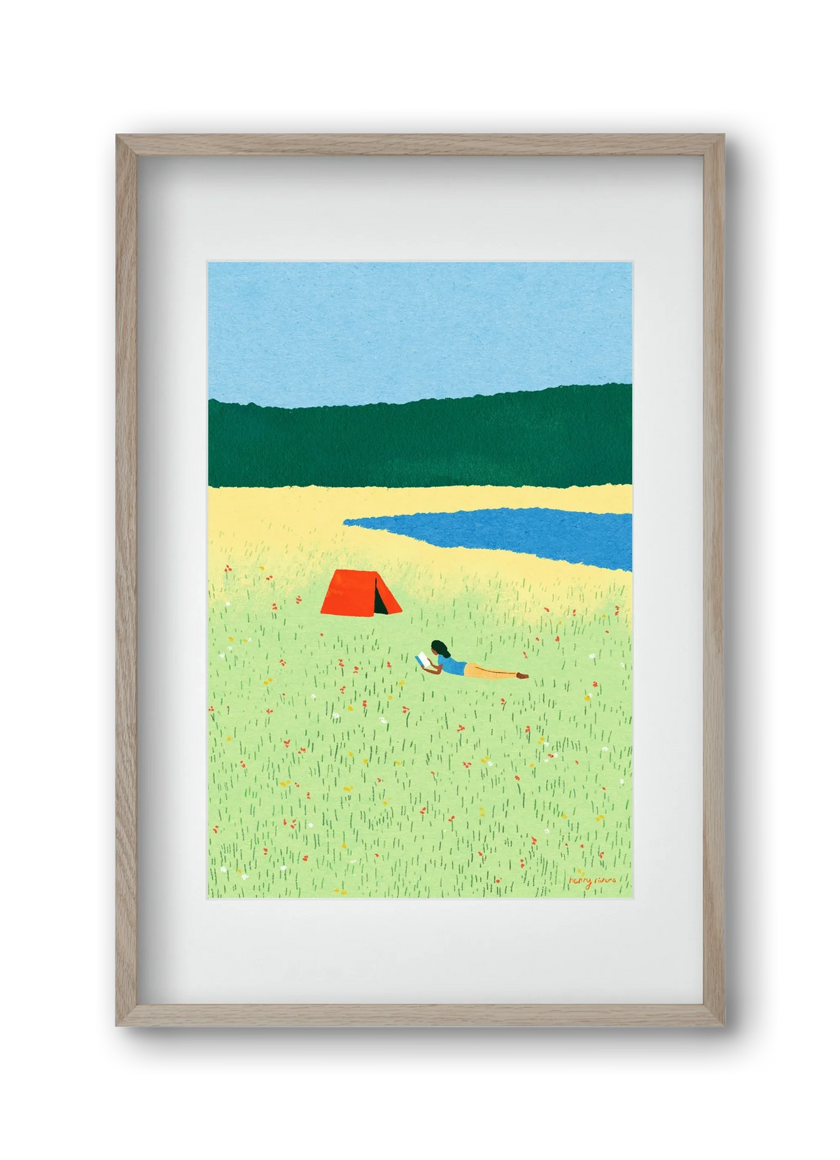 Reading in the meadow - artbridge