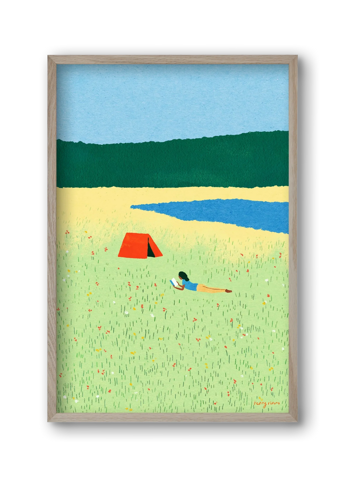 Reading in the meadow - artbridge