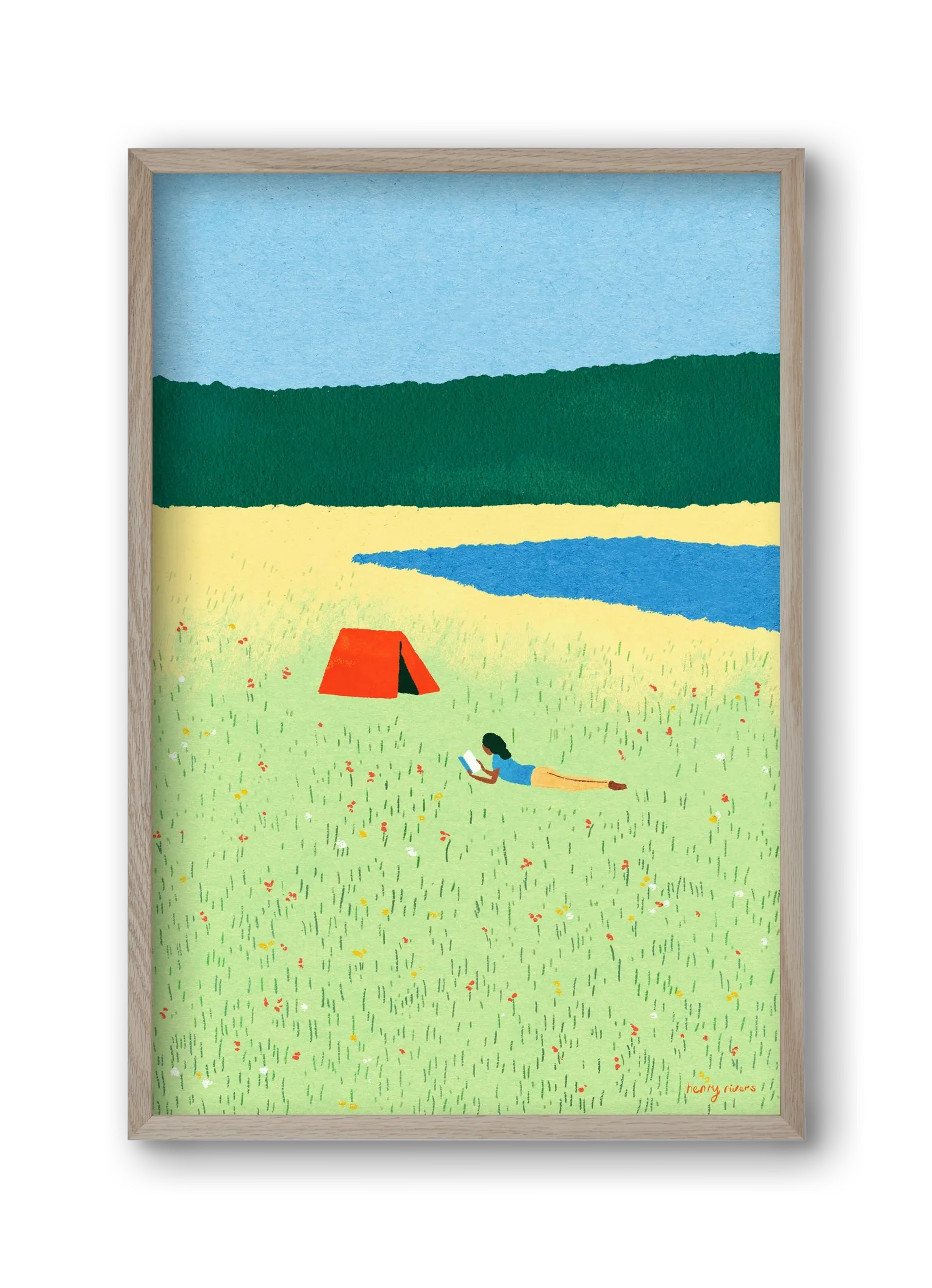Reading in the meadow - artbridge