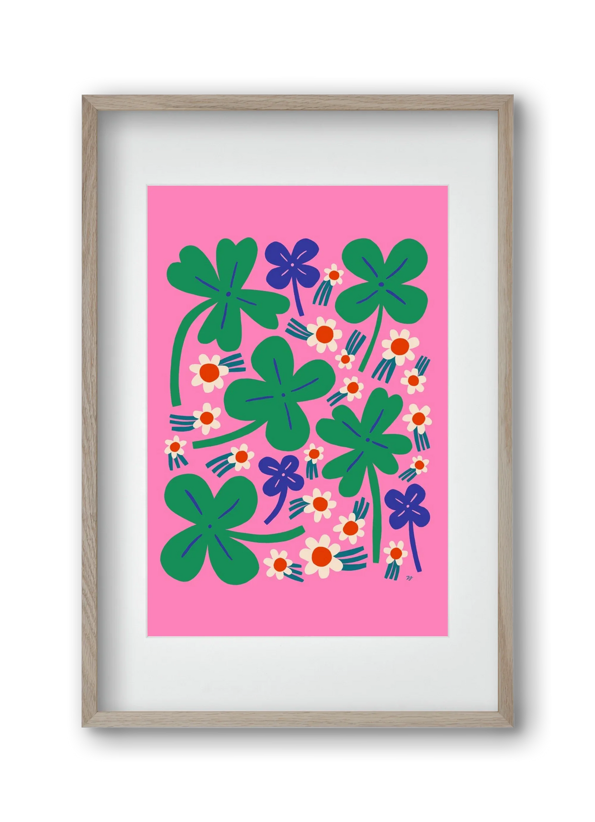 Happy Clovers and Flowers - artbridge
