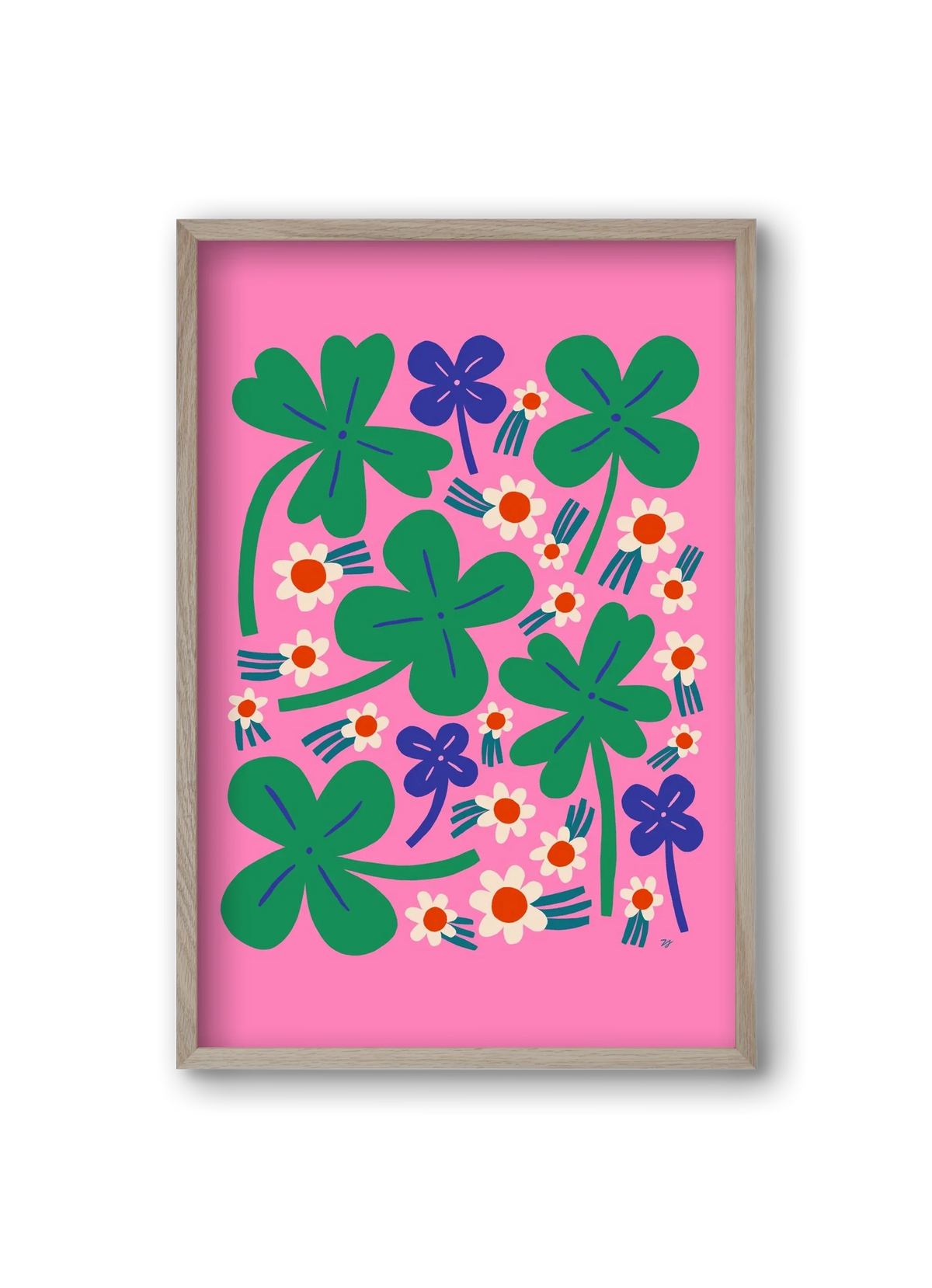 Happy Clovers and Flowers - artbridge