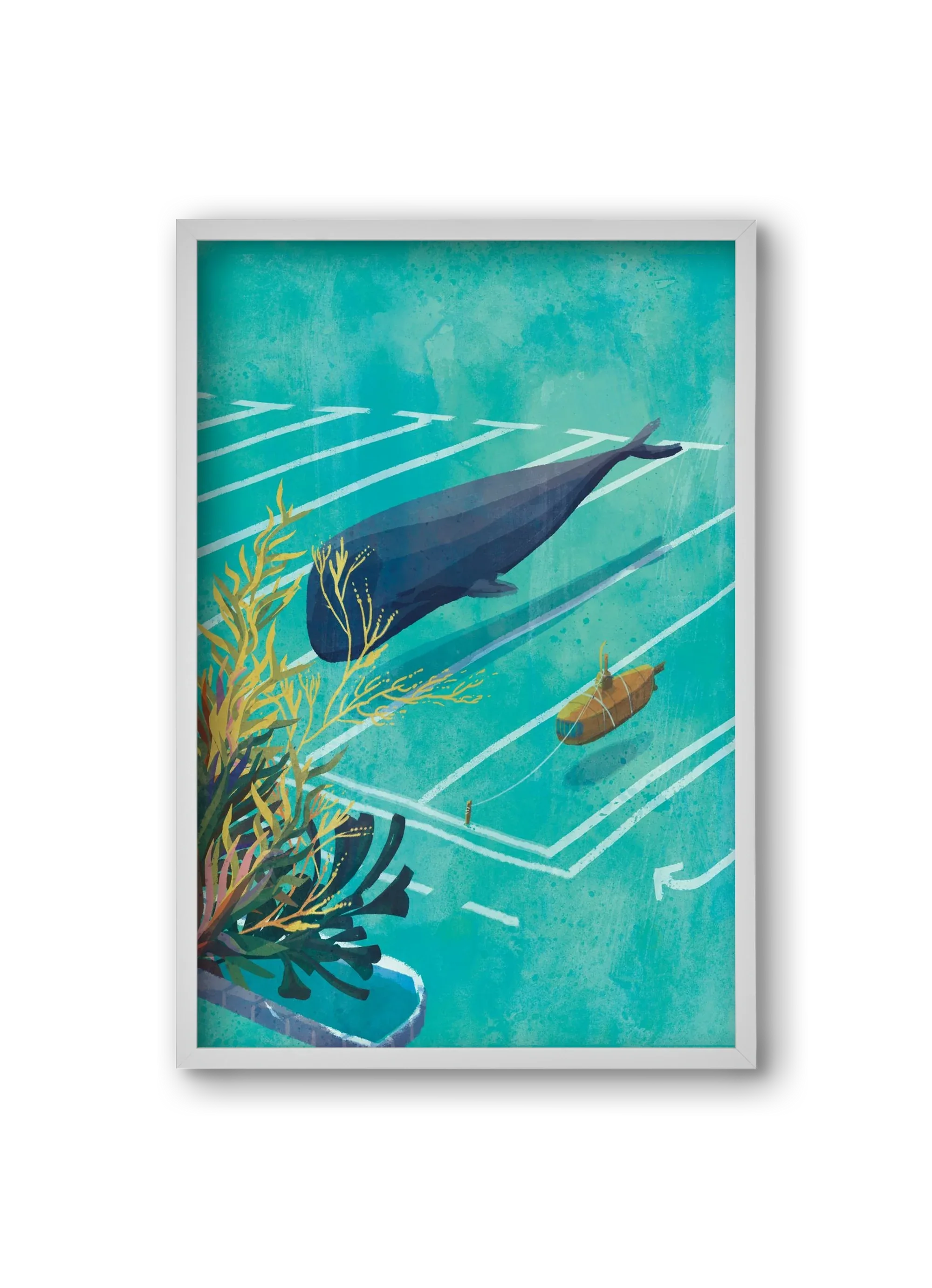 Whale in the parking lot - artbridge