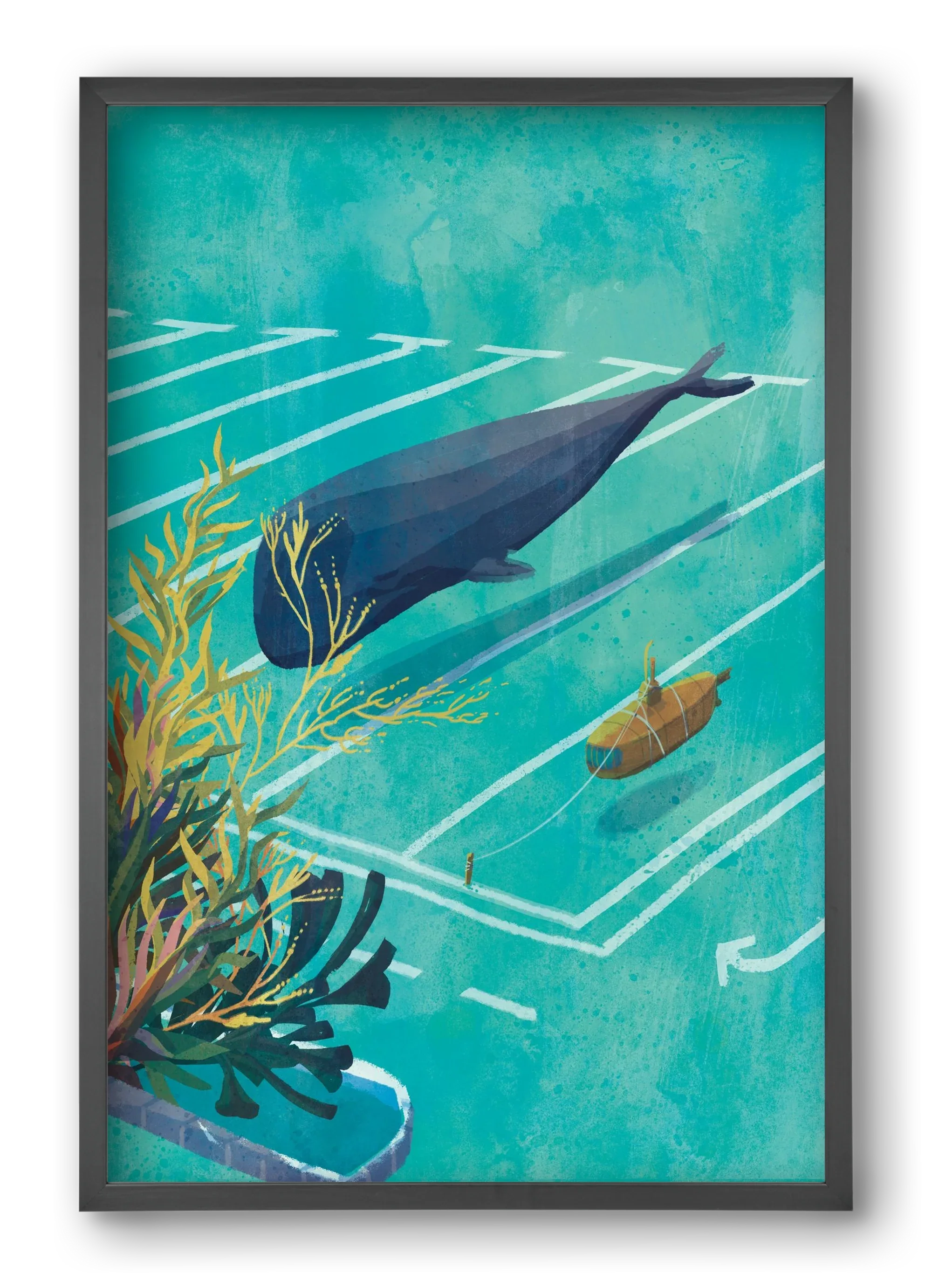 Whale in the parking lot - artbridge