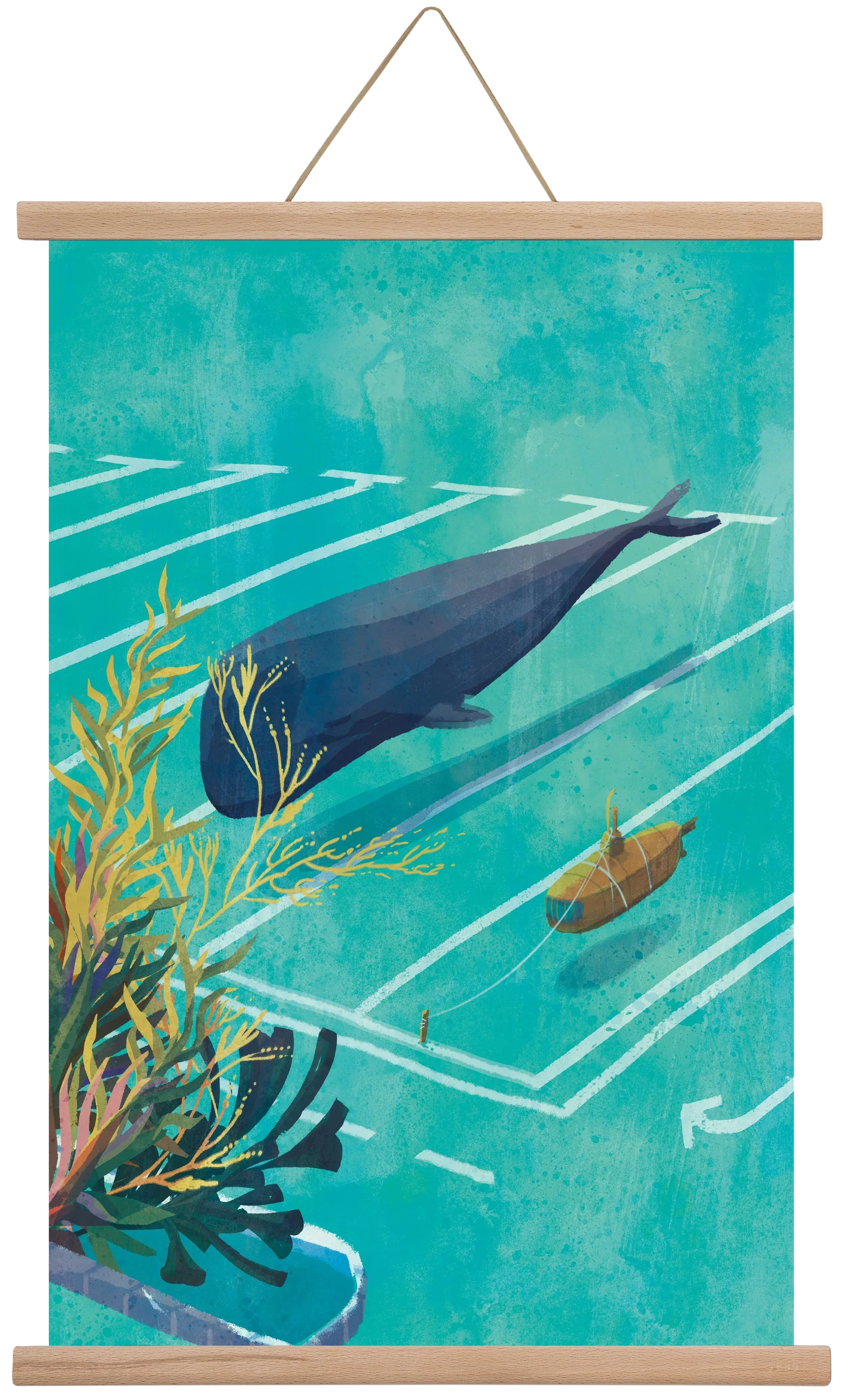 Whale in the parking lot - artbridge