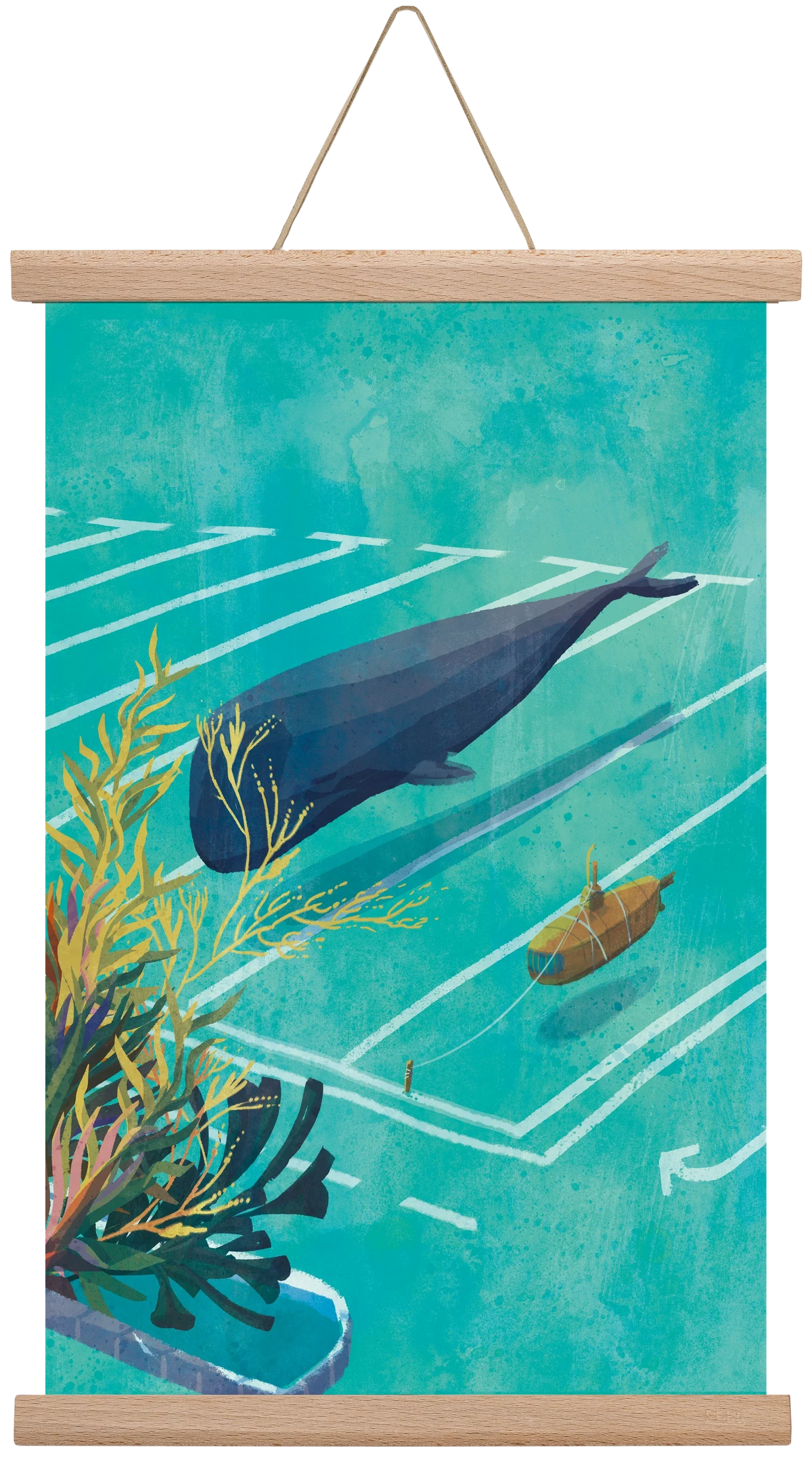 Whale in the parking lot - artbridge