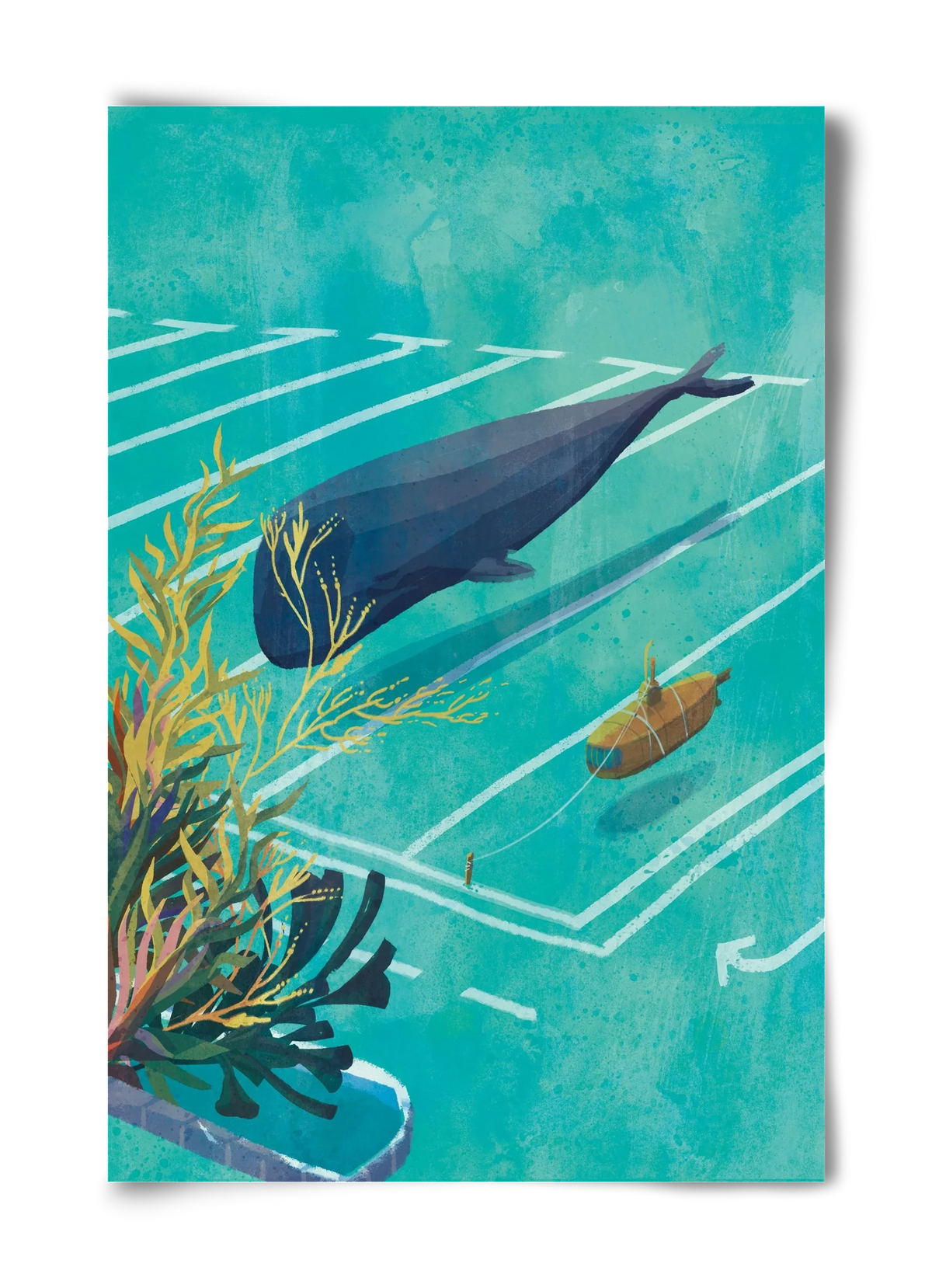 Whale in the parking lot - artbridge