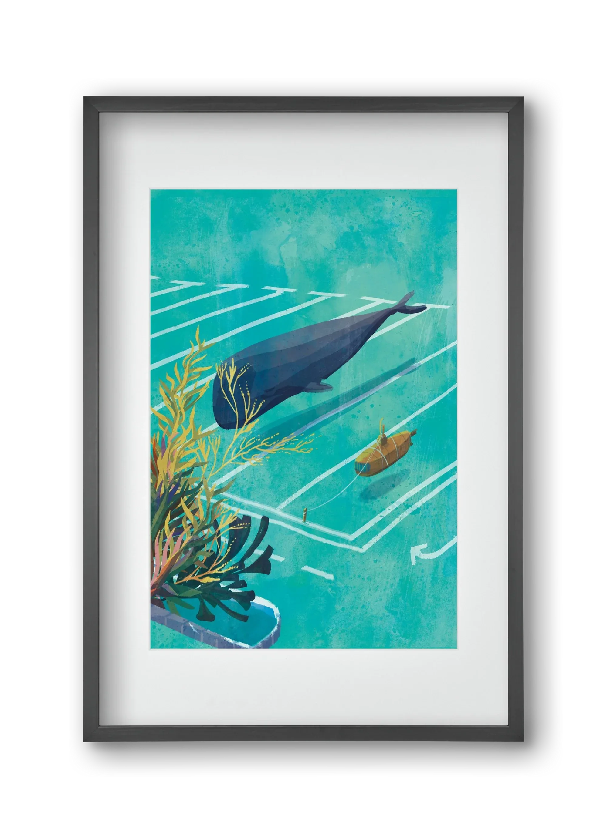 Whale in the parking lot - artbridge