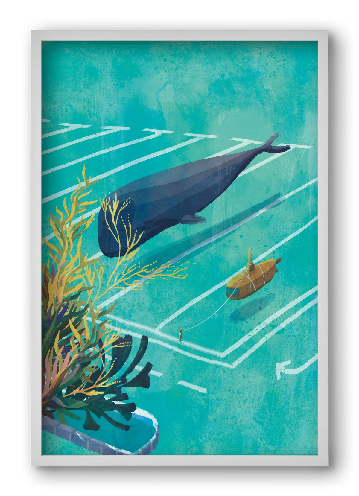 Whale in the parking lot - artbridge