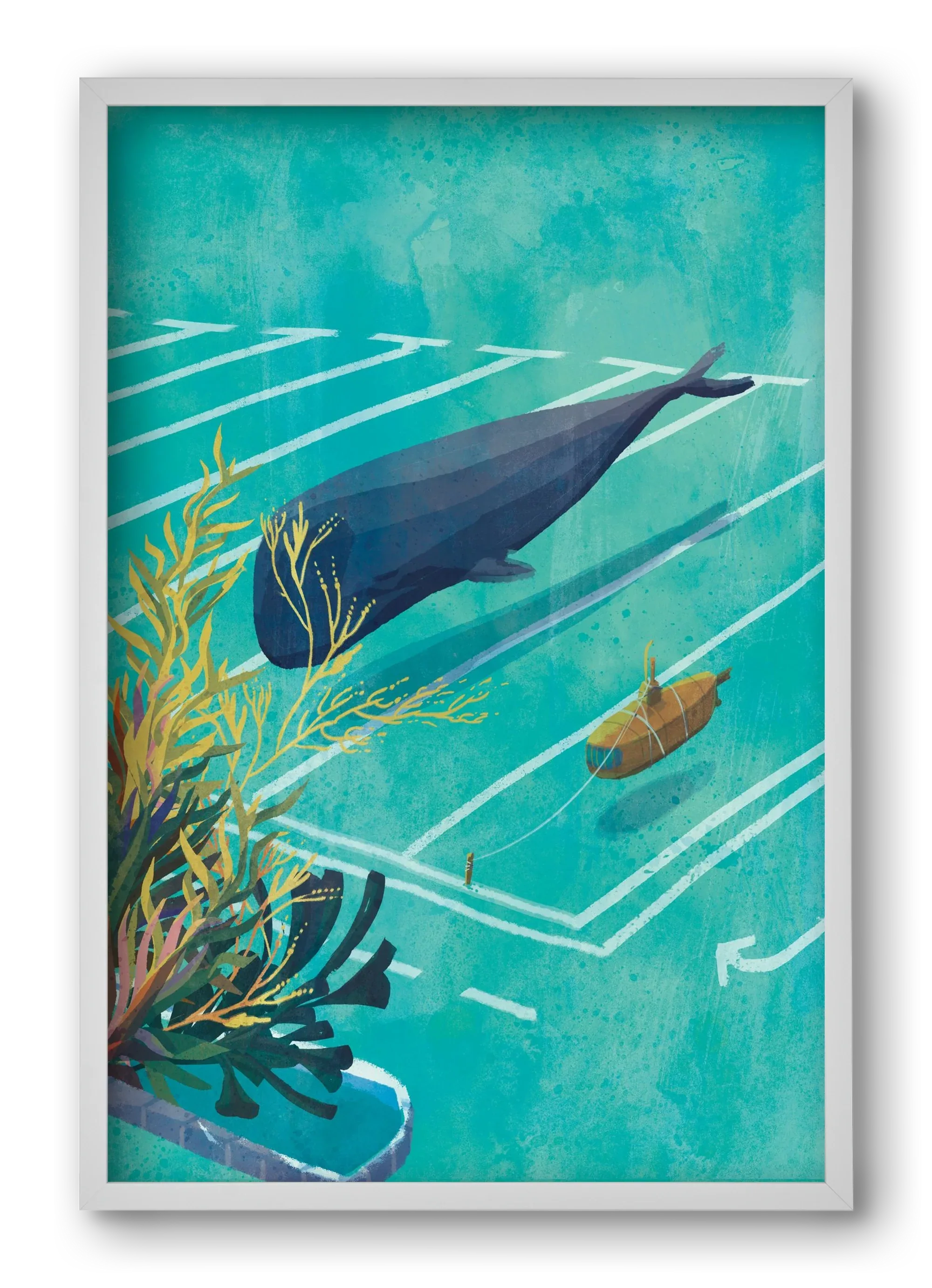 Whale in the parking lot - artbridge