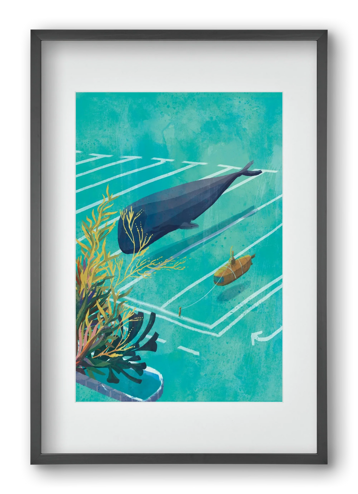 Whale in the parking lot - artbridge
