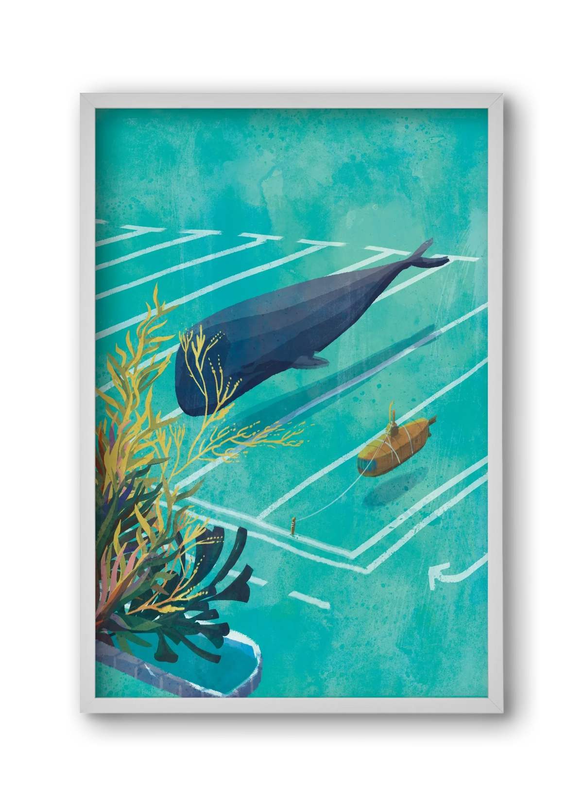 Whale in the parking lot - artbridge